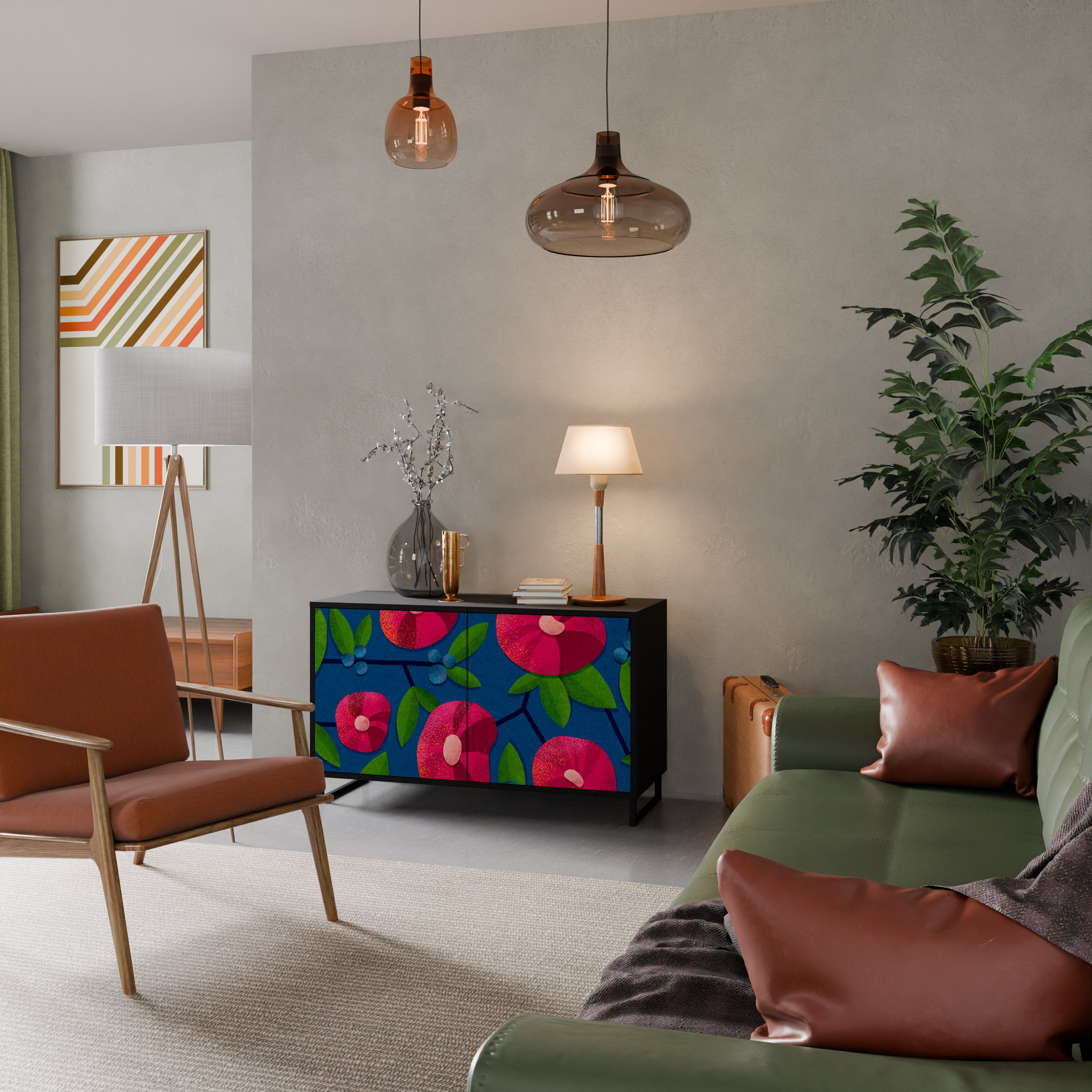 SPRING THOUGHTS 2-Door Sideboard in Black Finish