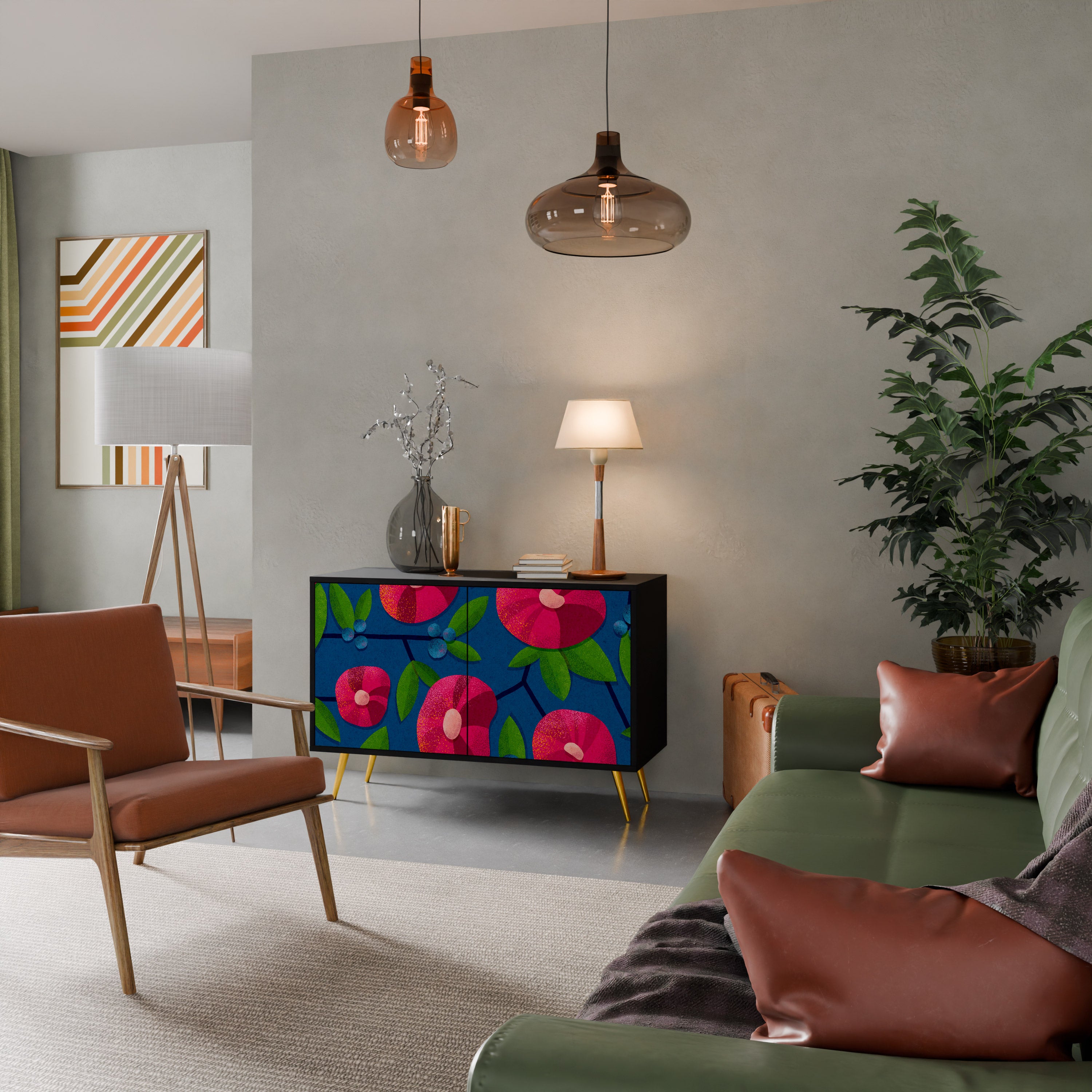 SPRING THOUGHTS 2-Door Sideboard in Black Finish