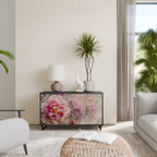 PEONY WHISPER Aparador de 2 Puertas en Acabado Negro