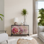 PEONY WHISPER Aparador de 2 Puertas en Acabado Negro