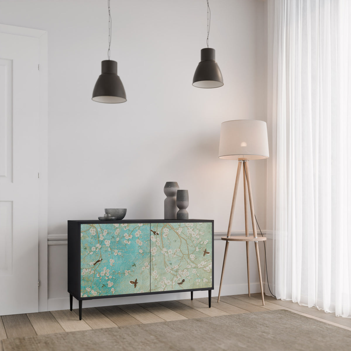 BLOOMING CHARM 2-Door Sideboard