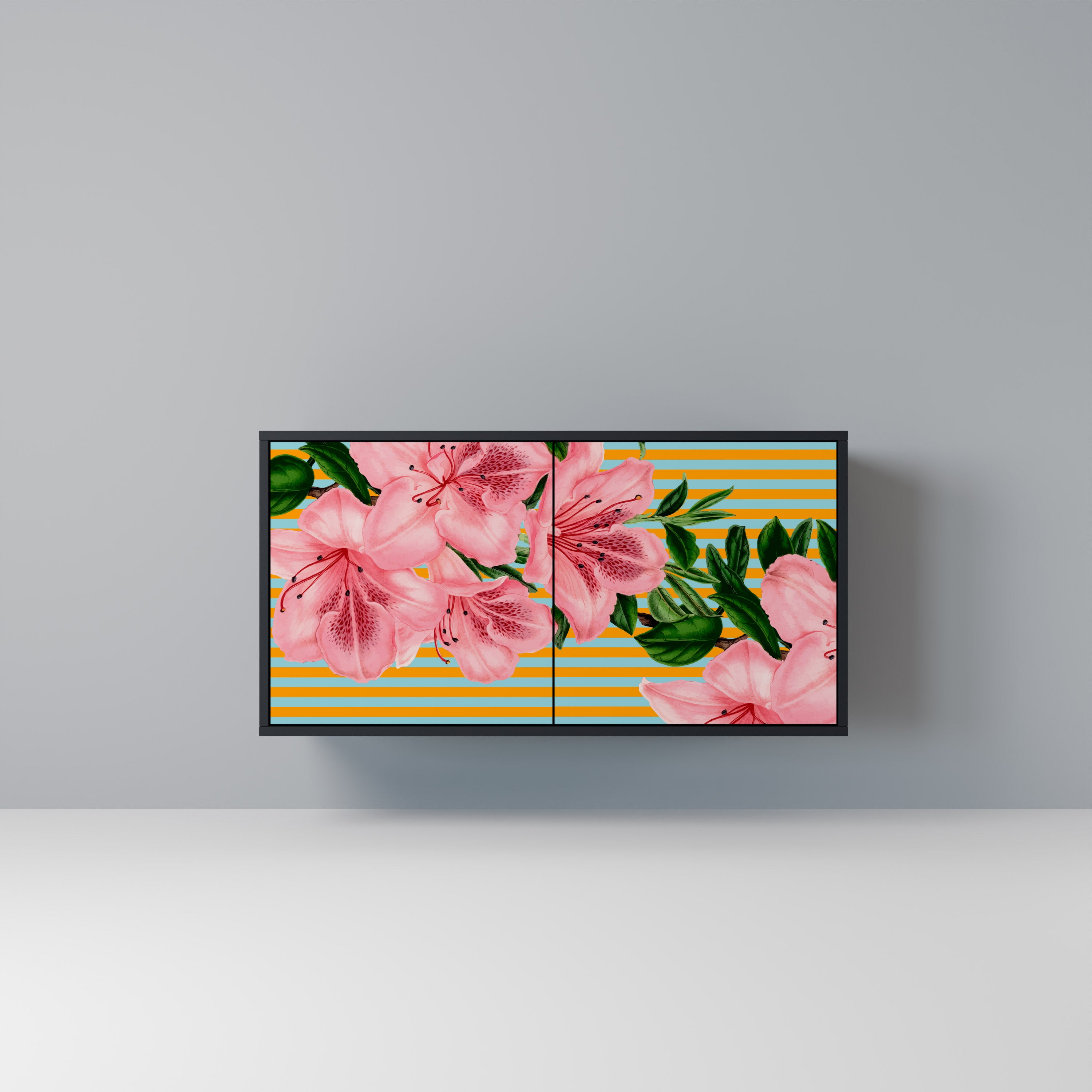 FRAGILE BEAUTY 2-Door Sideboard in Black Finish