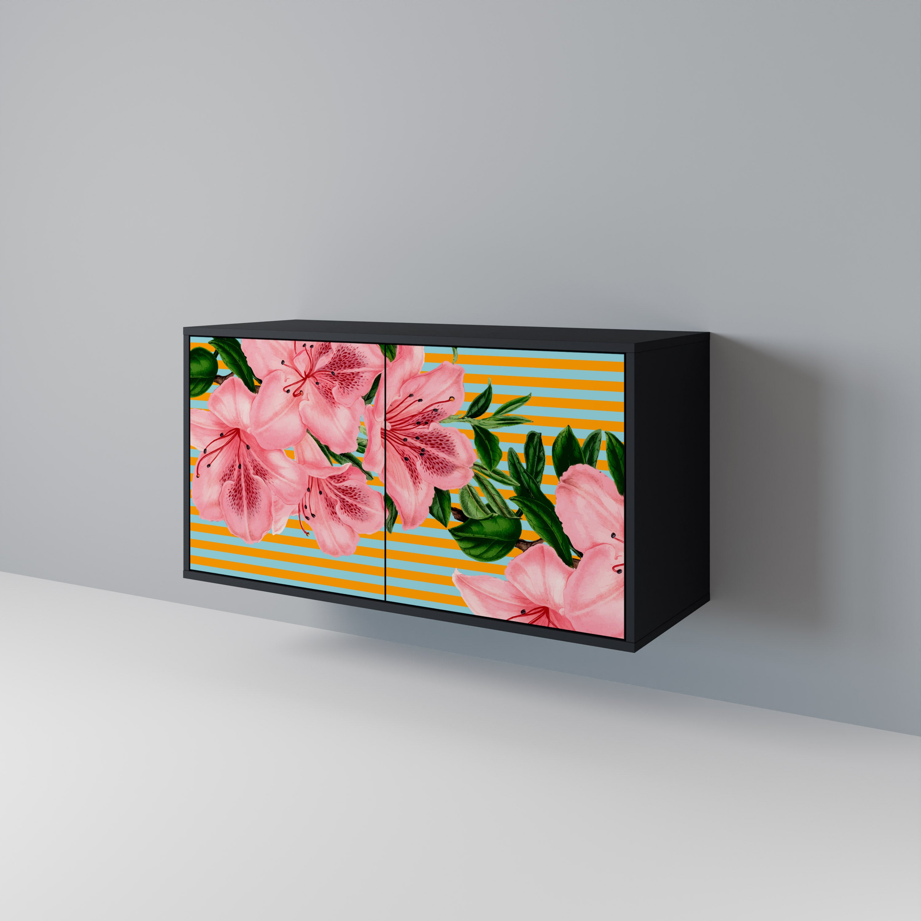 FRAGILE BEAUTY 2-Door Sideboard in Black Finish