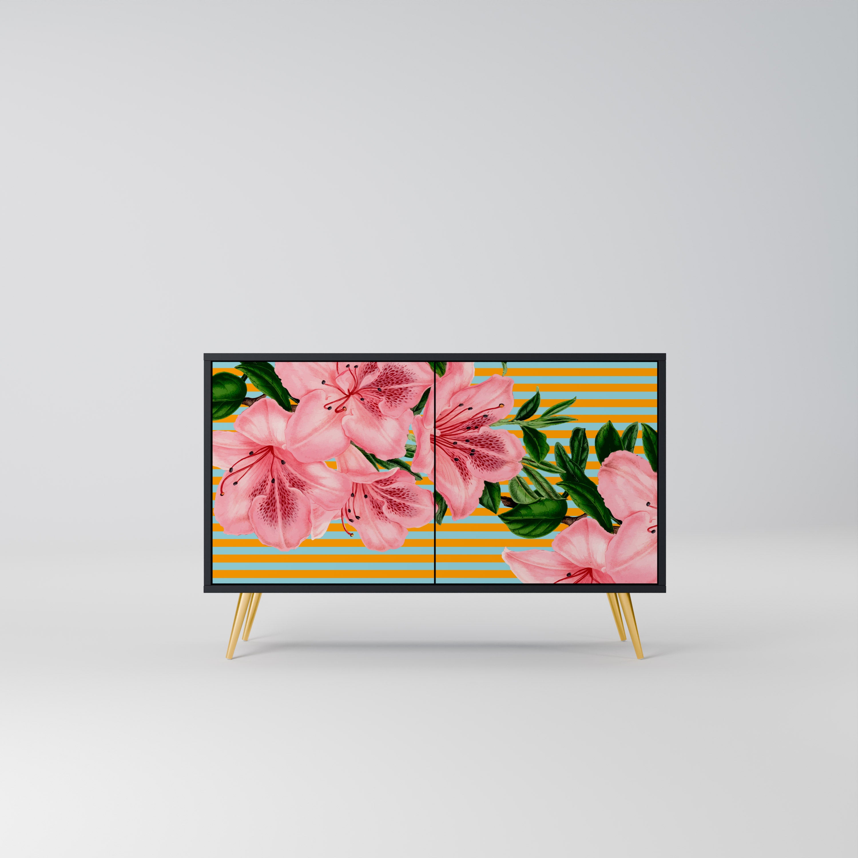 FRAGILE BEAUTY 2-Door Sideboard in Black Finish