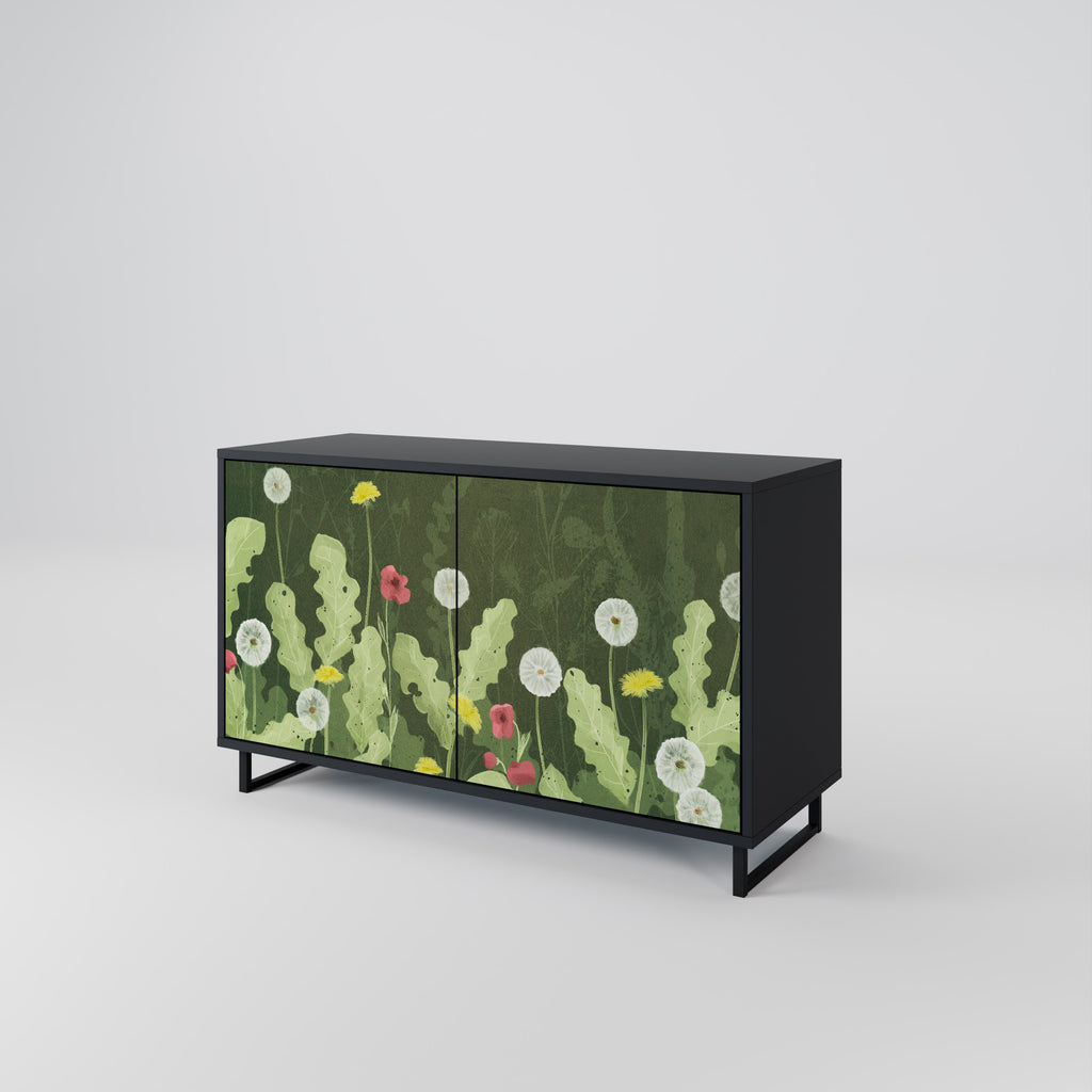DANDELION AMUSE 2-Door Sideboard in Black Finish