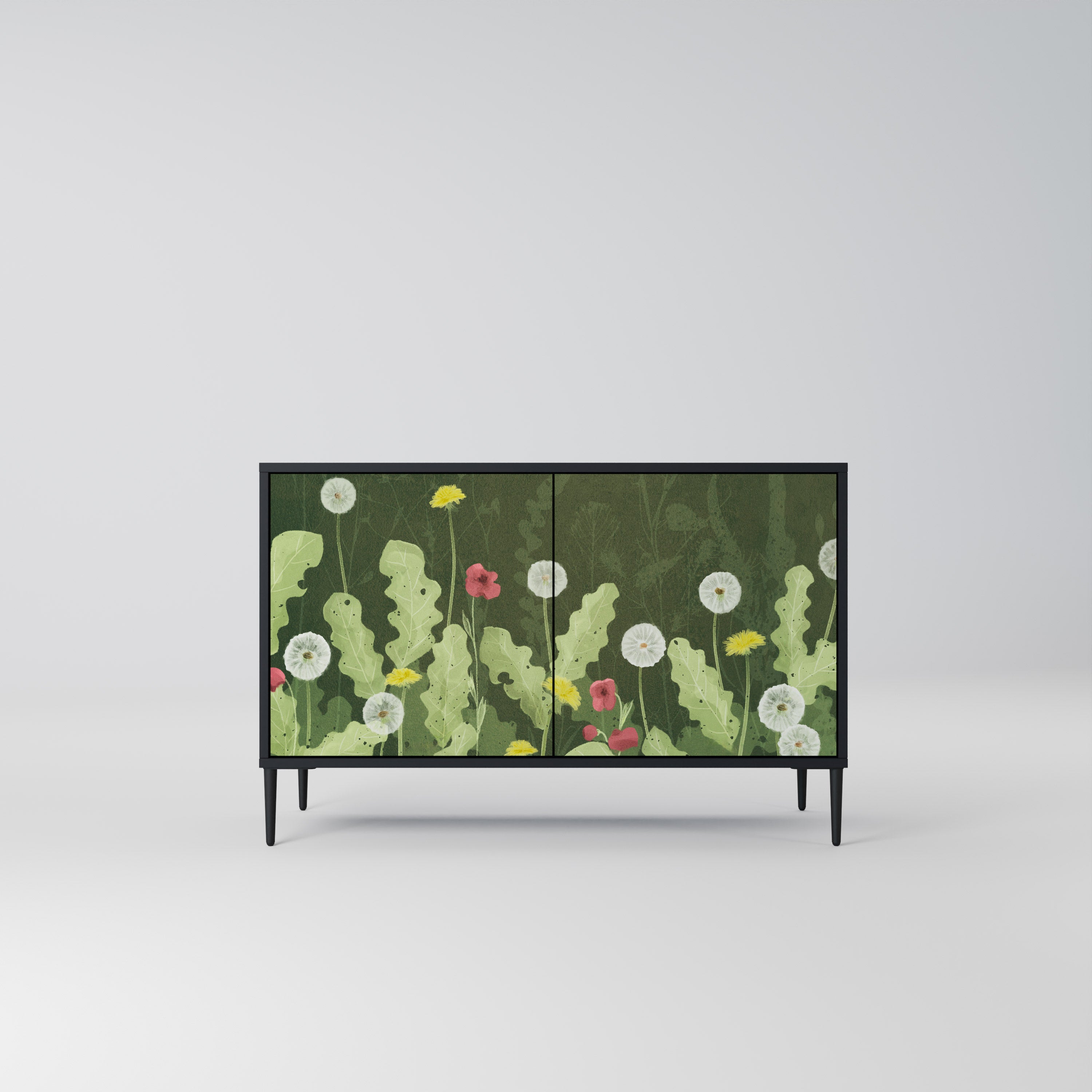 DANDELION AMUSE 2-Door Sideboard in Black Finish