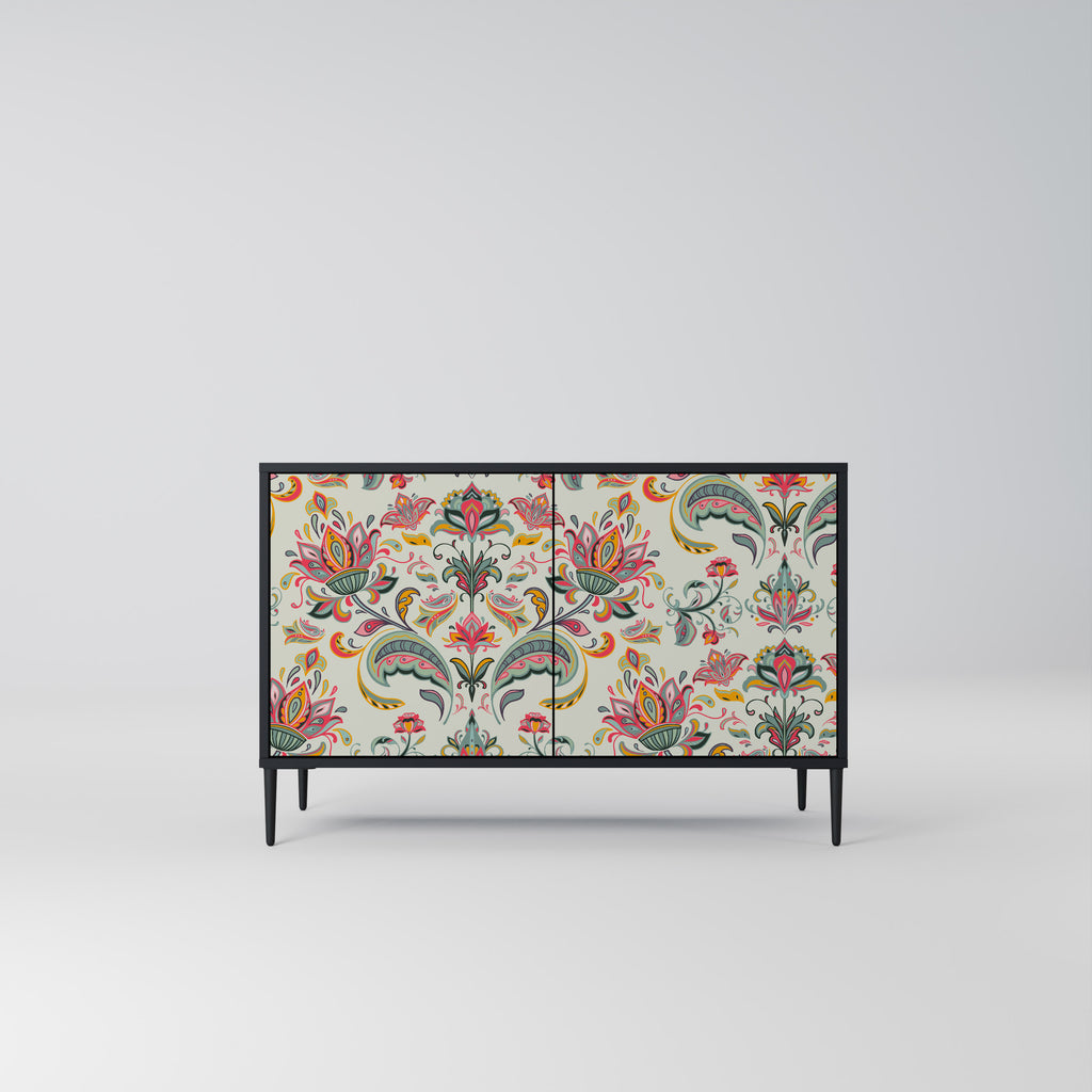 ORGANIC FOLKLORE 2-Door Sideboard in Black Finish