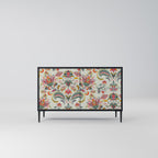 ORGANIC FOLKLORE Aparador de 2 Puertas en Acabado Negro