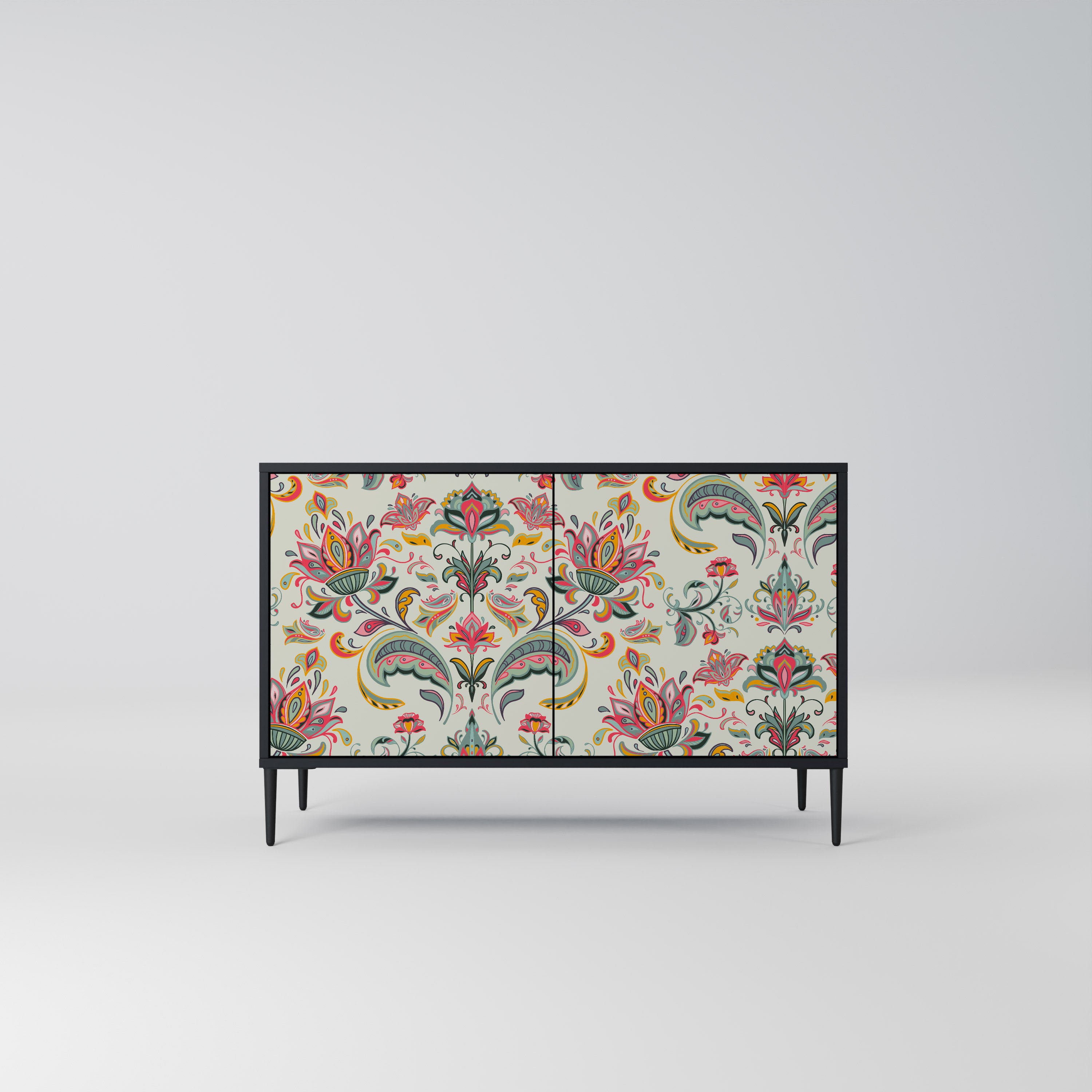 ORGANIC FOLKLORE 2-Door Sideboard in Black Finish