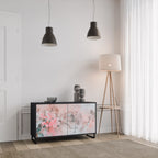 CHERRY BLOSSOM 2-Door Sideboard in Black Finish