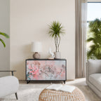 CHERRY BLOSSOM 2-Door Sideboard in Black Finish