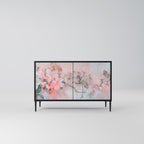 CHERRY BLOSSOM 2-Door Sideboard in Black Finish