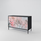 CHERRY BLOSSOM 2-Door Sideboard in Black Finish