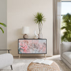 CHERRY BLOSSOM 2-Door Sideboard in Black Finish