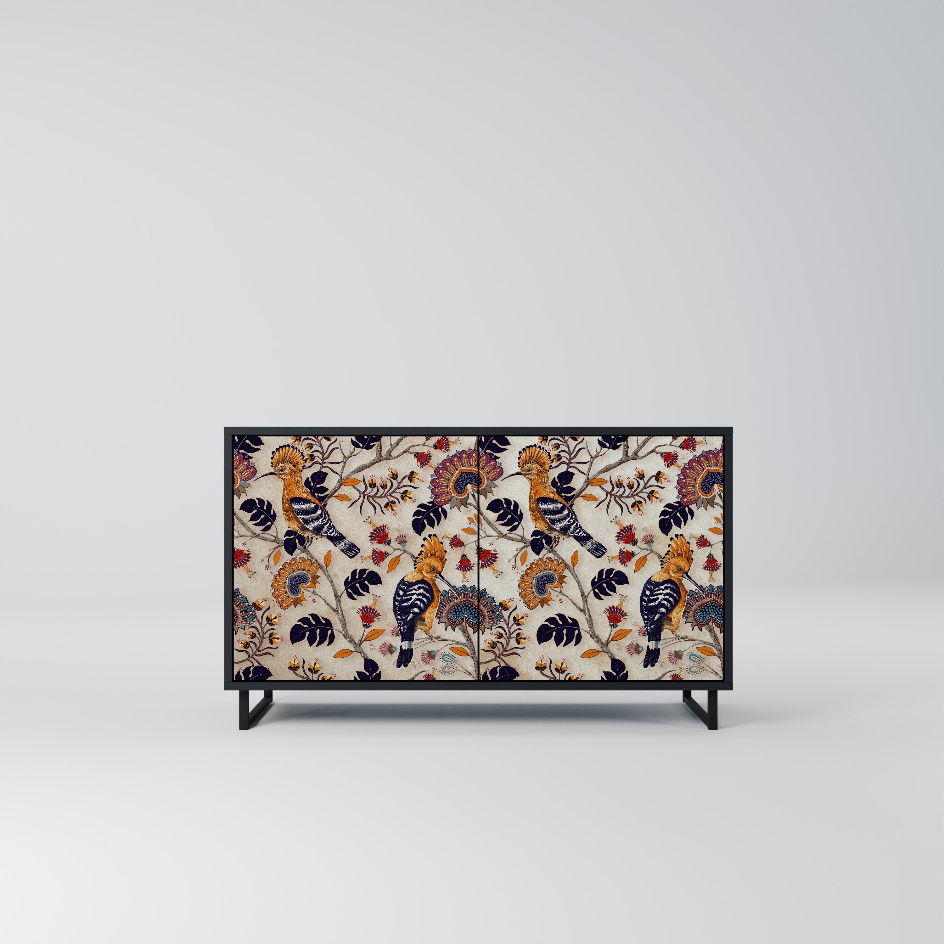 EMINENT HOOPOE 2-Door Sideboard in Black Finish