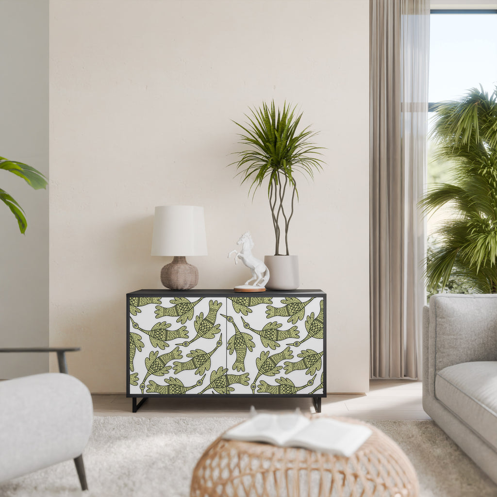 SEEDLING SONGBIRD 2-Door Sideboard in Black Finish