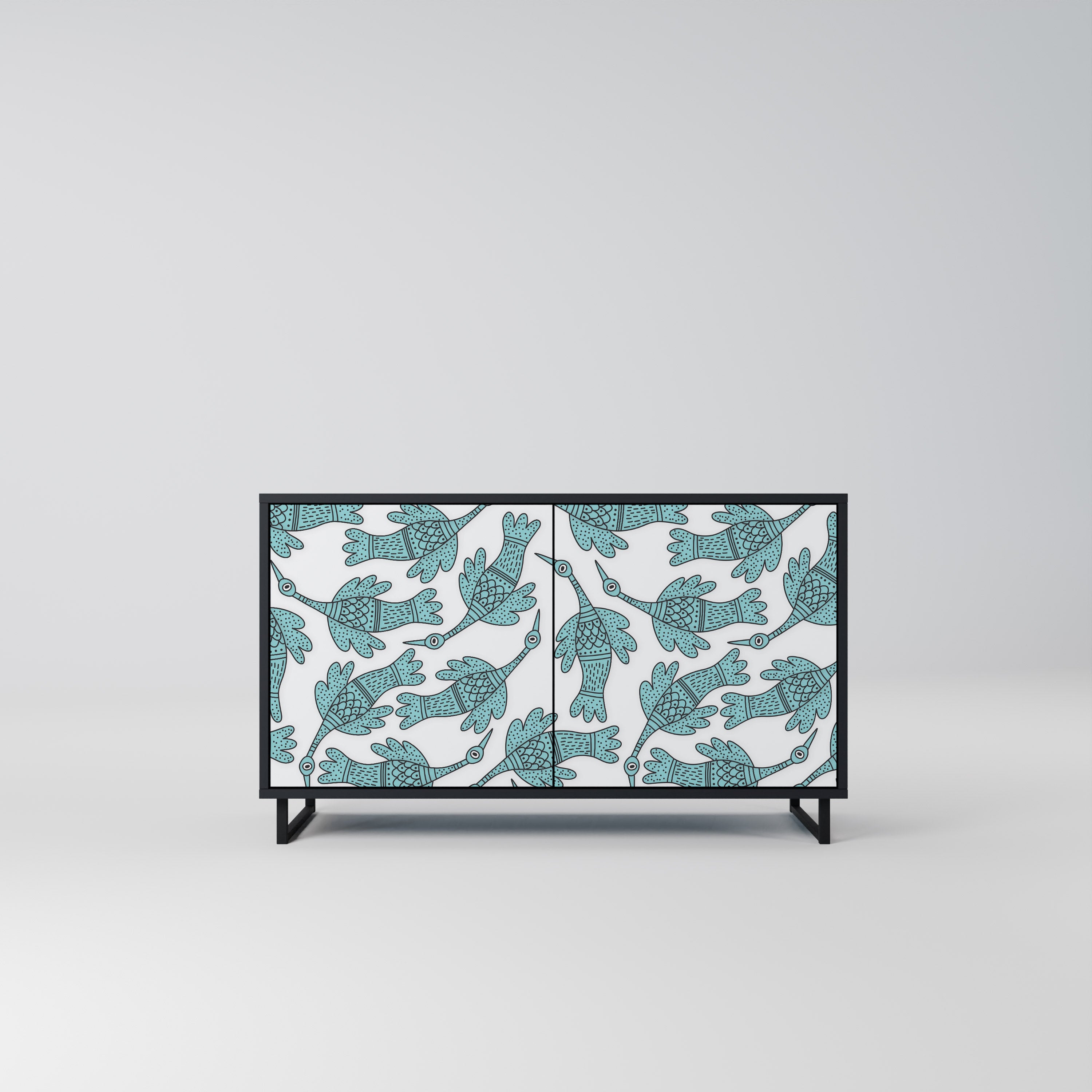 WATERSPOUT SONGIBIRD 2-Door Sideboard in Black Finish