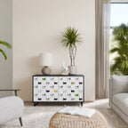 CATS COMPILATION Aparador de 2 Puertas en Acabado Negro