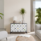 CATS COMPILATION Aparador de 2 Puertas en Acabado Negro