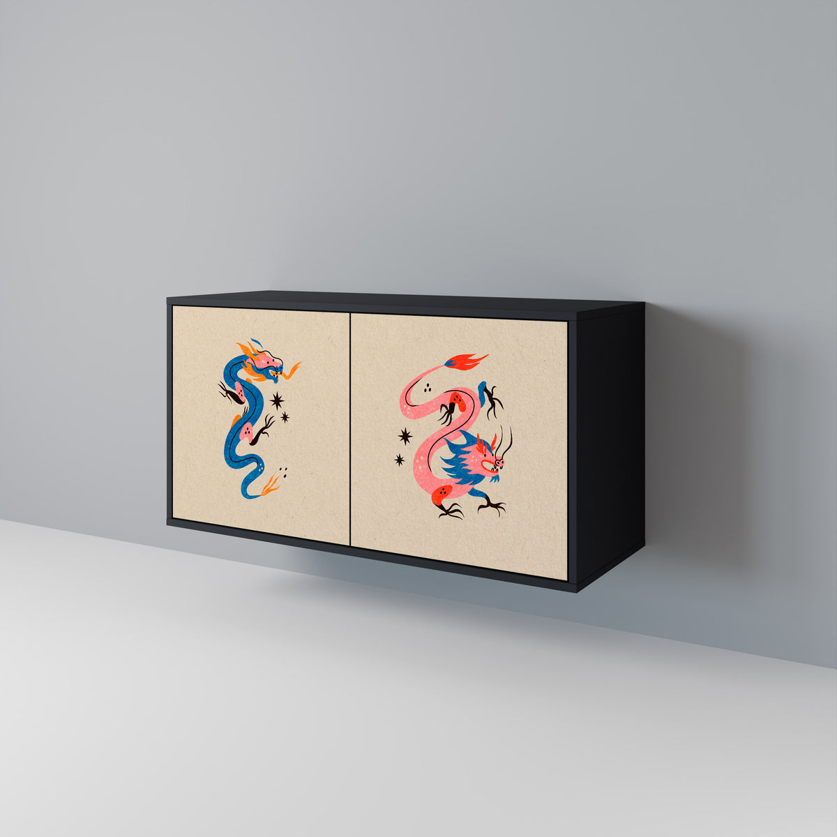 MYTHOLOGICAL CREATURES Aparador de 2 Puertas