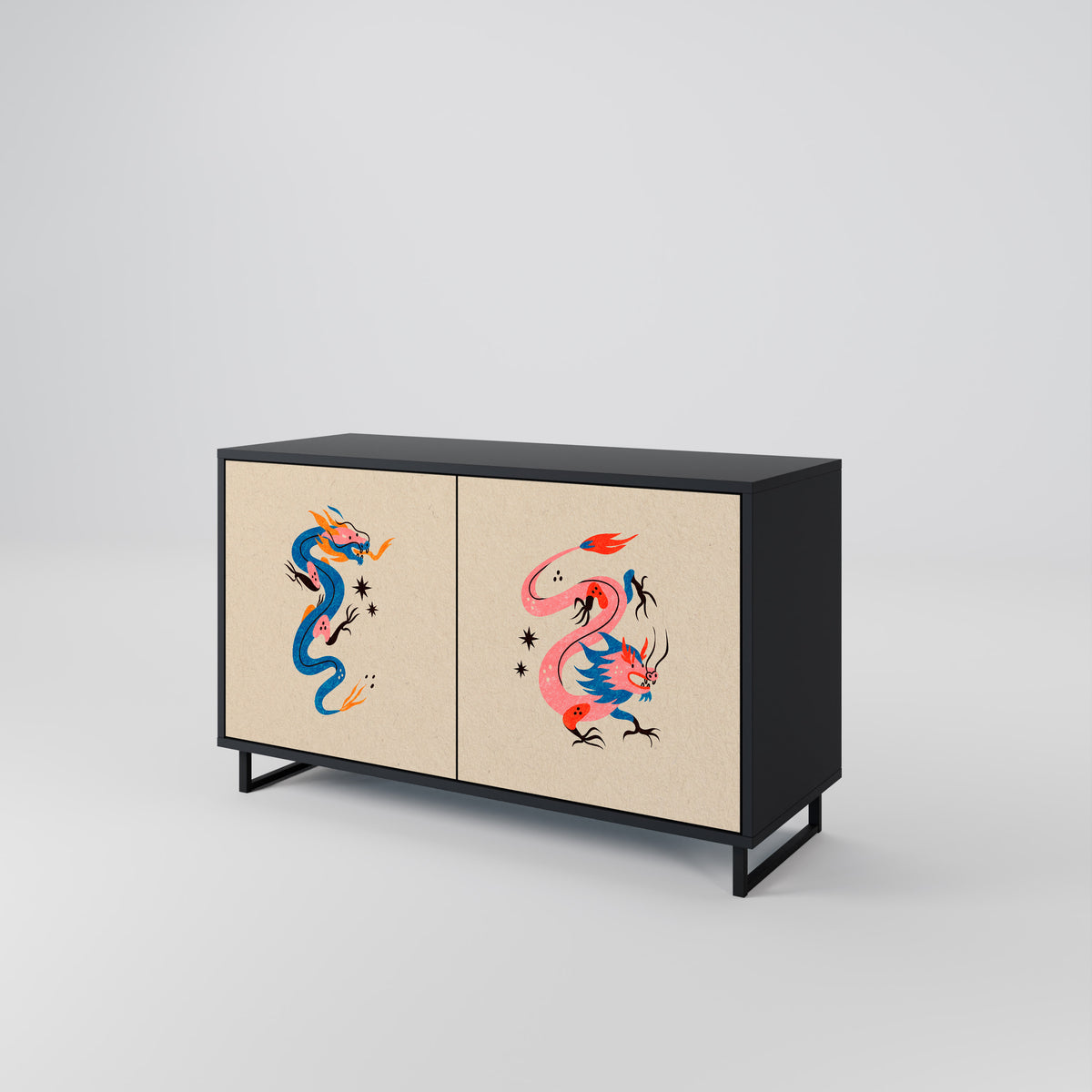 MYTHOLOGICAL CREATURES Aparador de 2 Puertas