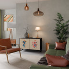 MYTHOLOGICAL CREATURES 2-Door Sideboard in Black Finish