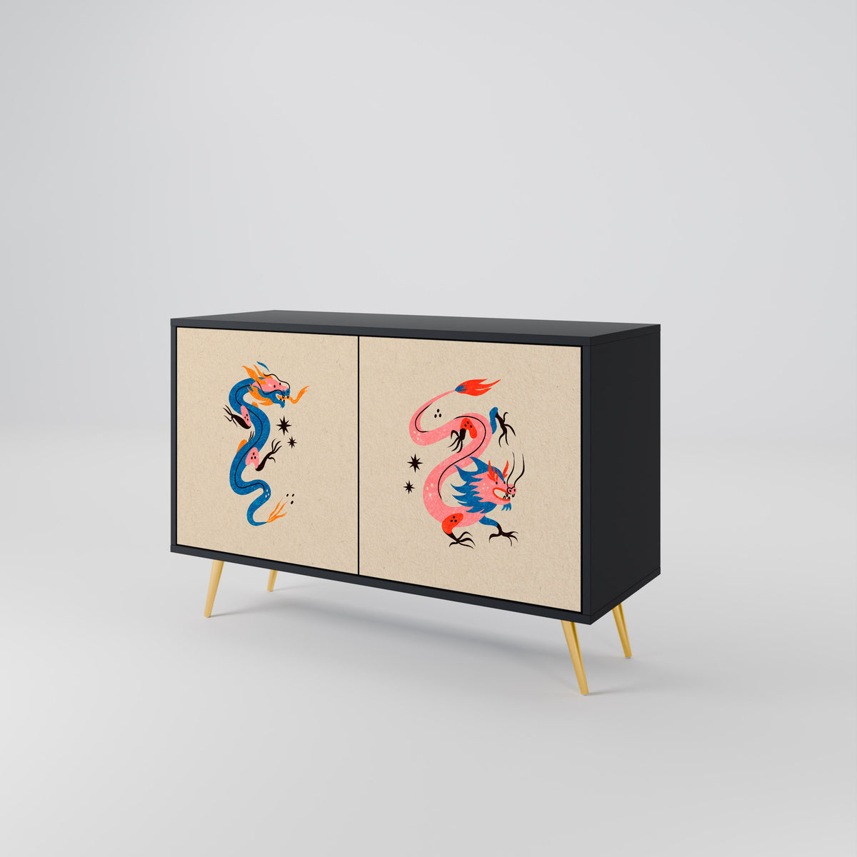 MYTHOLOGICAL CREATURES Aparador de 2 Puertas