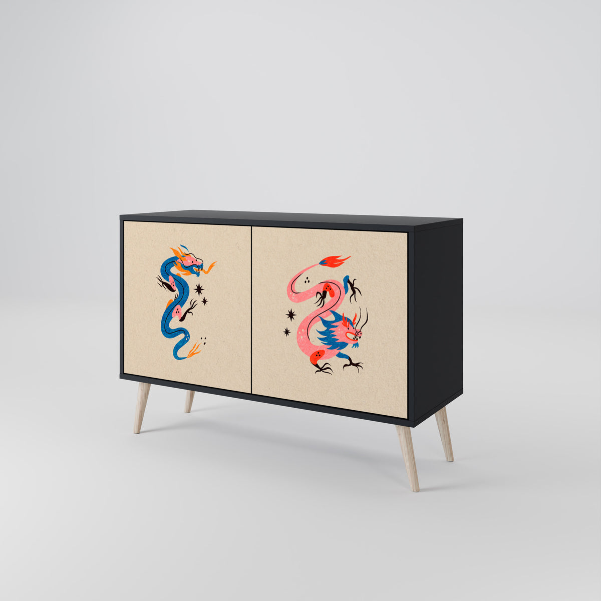 MYTHOLOGICAL CREATURES Aparador de 2 Puertas