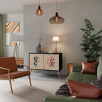 MYTHOLOGICAL CREATURES 2-Door Sideboard in Black Finish