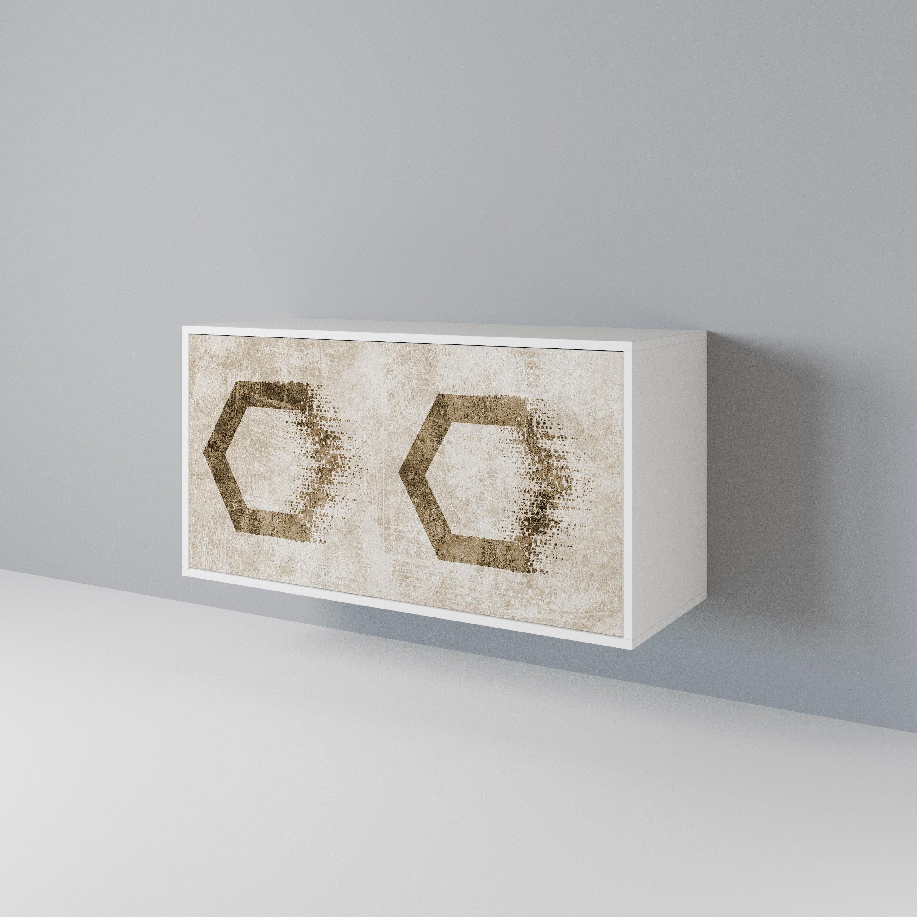 HEXAGONAL SHAPES Aparador de 2 Puertas