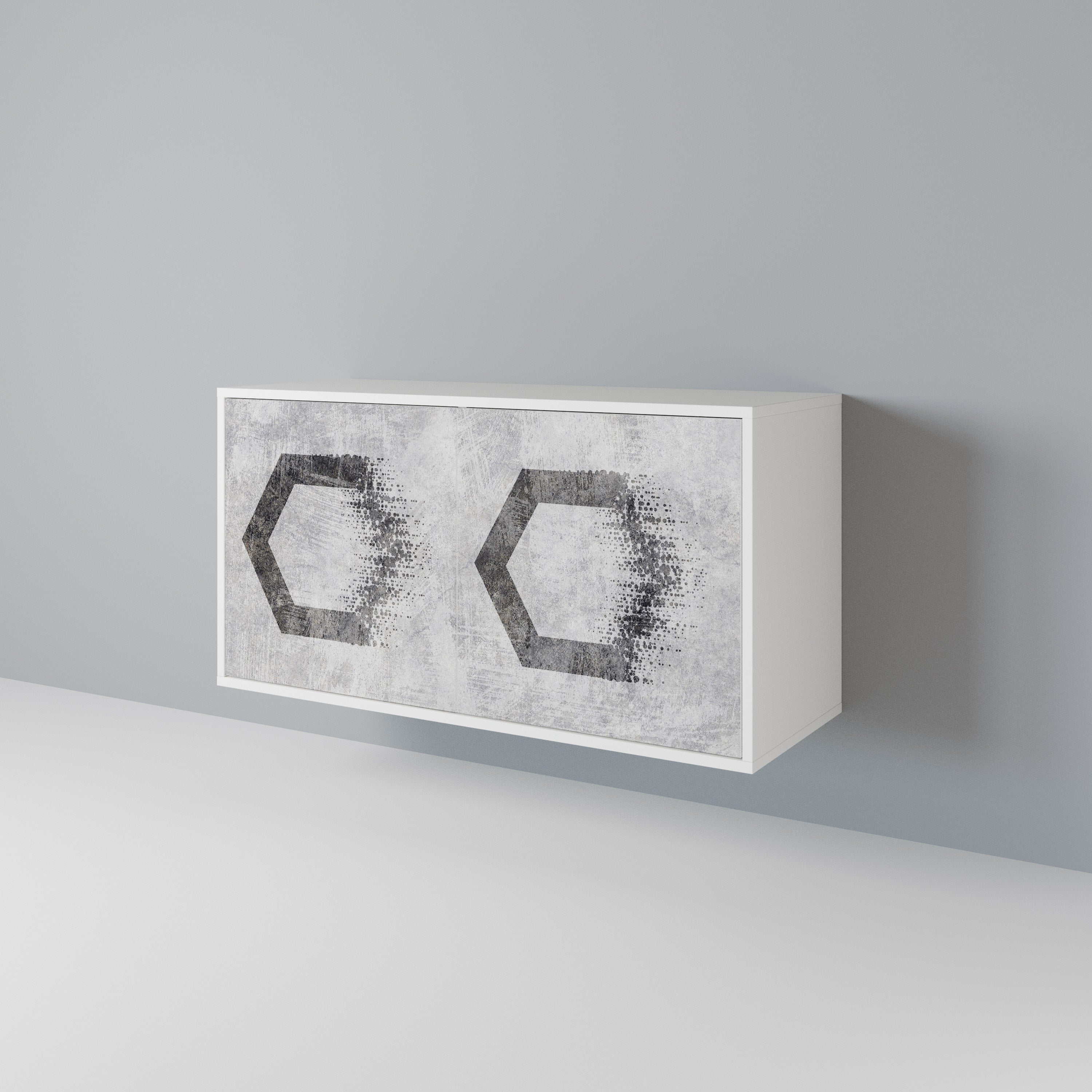 HEXAGONAL FIGURES Aparador de 2 Puertas