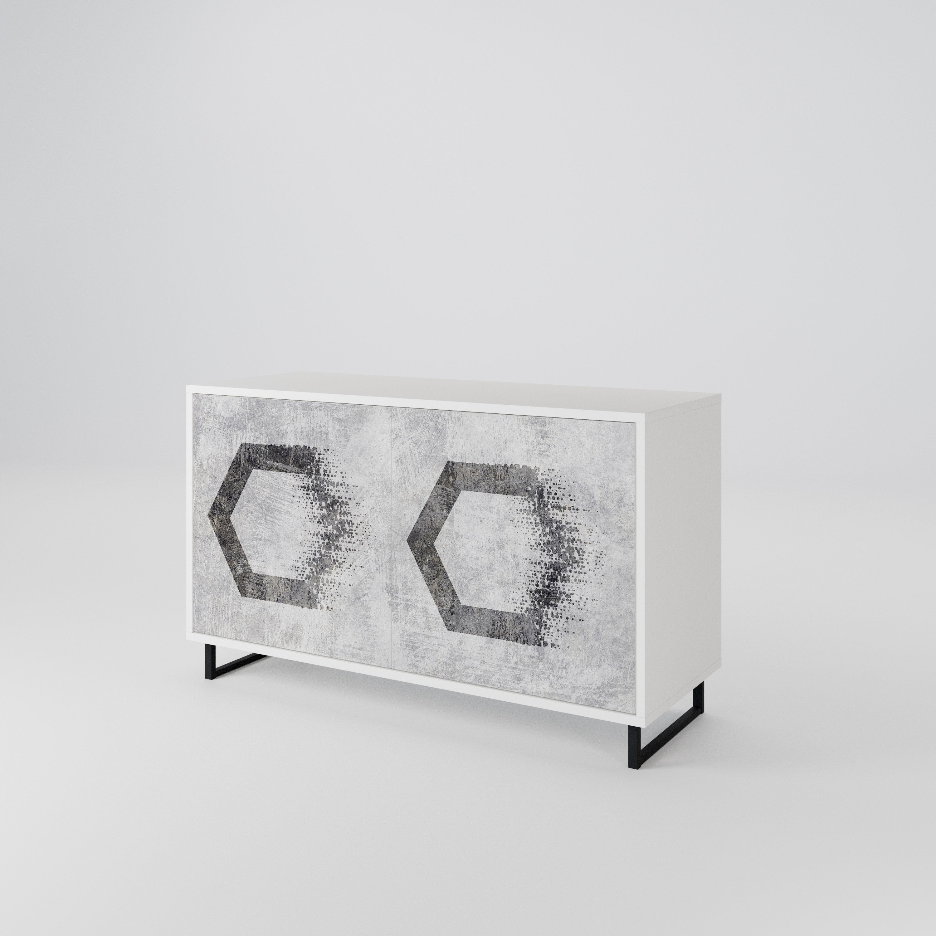 HEXAGONAL FIGURES Aparador de 2 Puertas