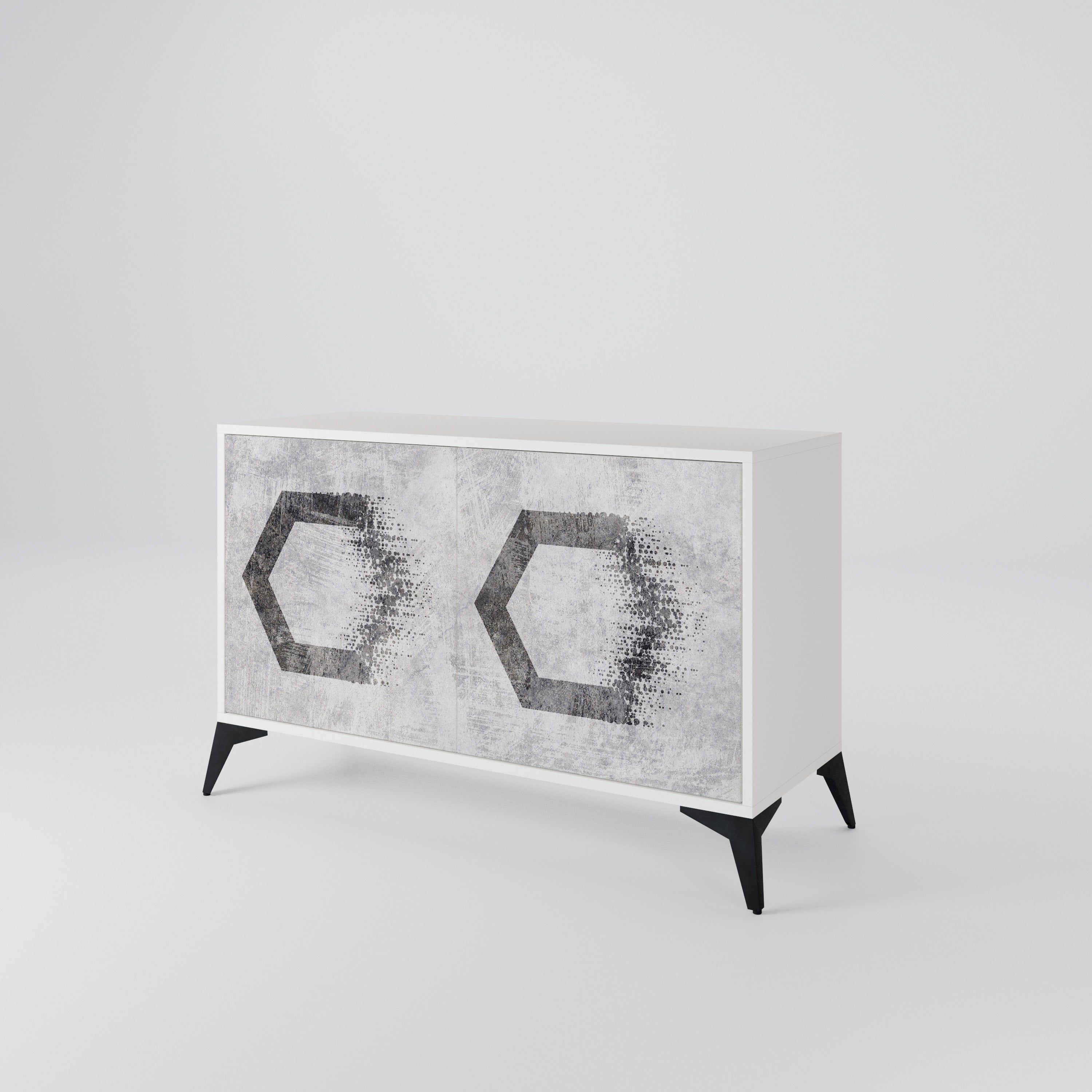 HEXAGONAL FIGURES Aparador de 2 Puertas