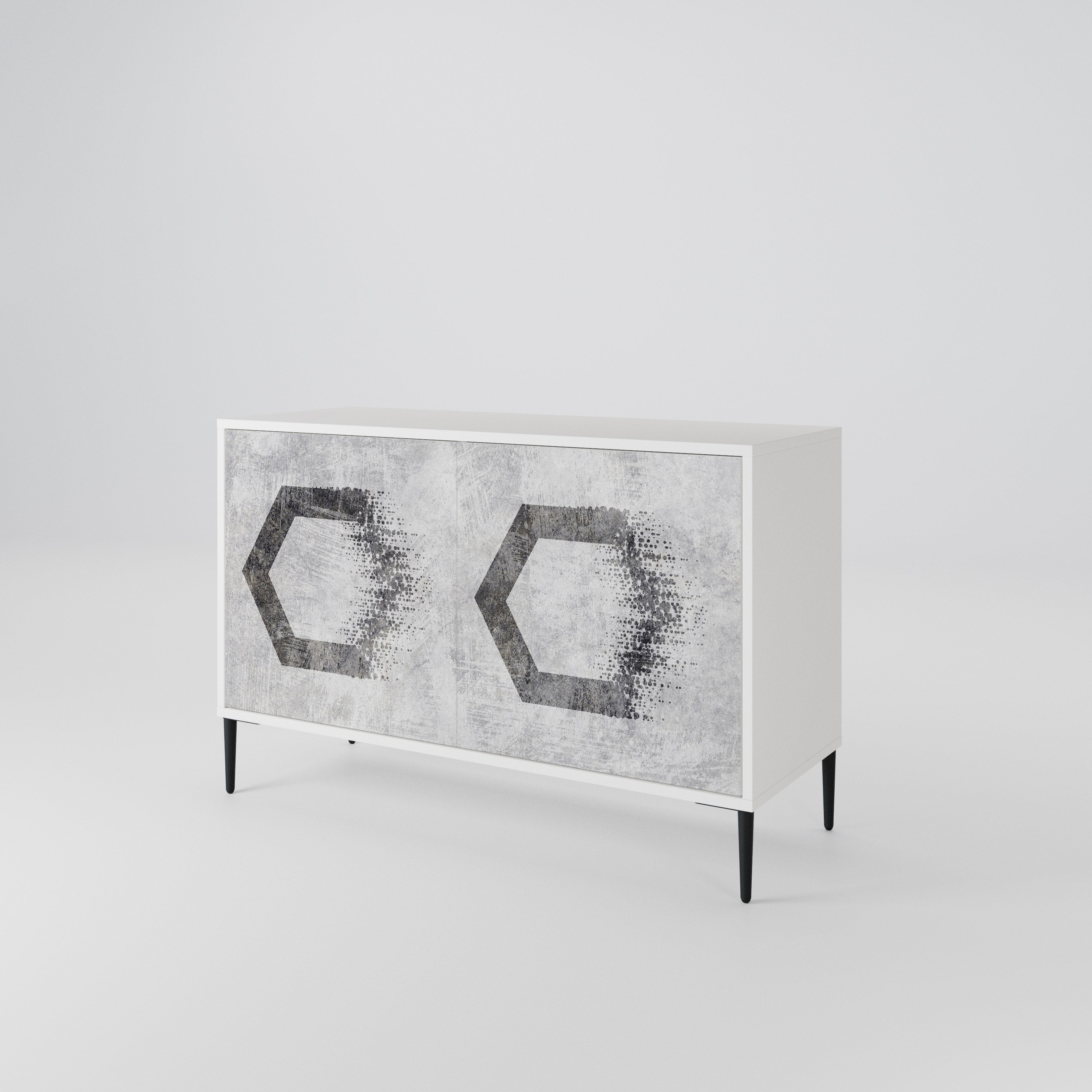HEXAGONAL FIGURES Aparador de 2 Puertas