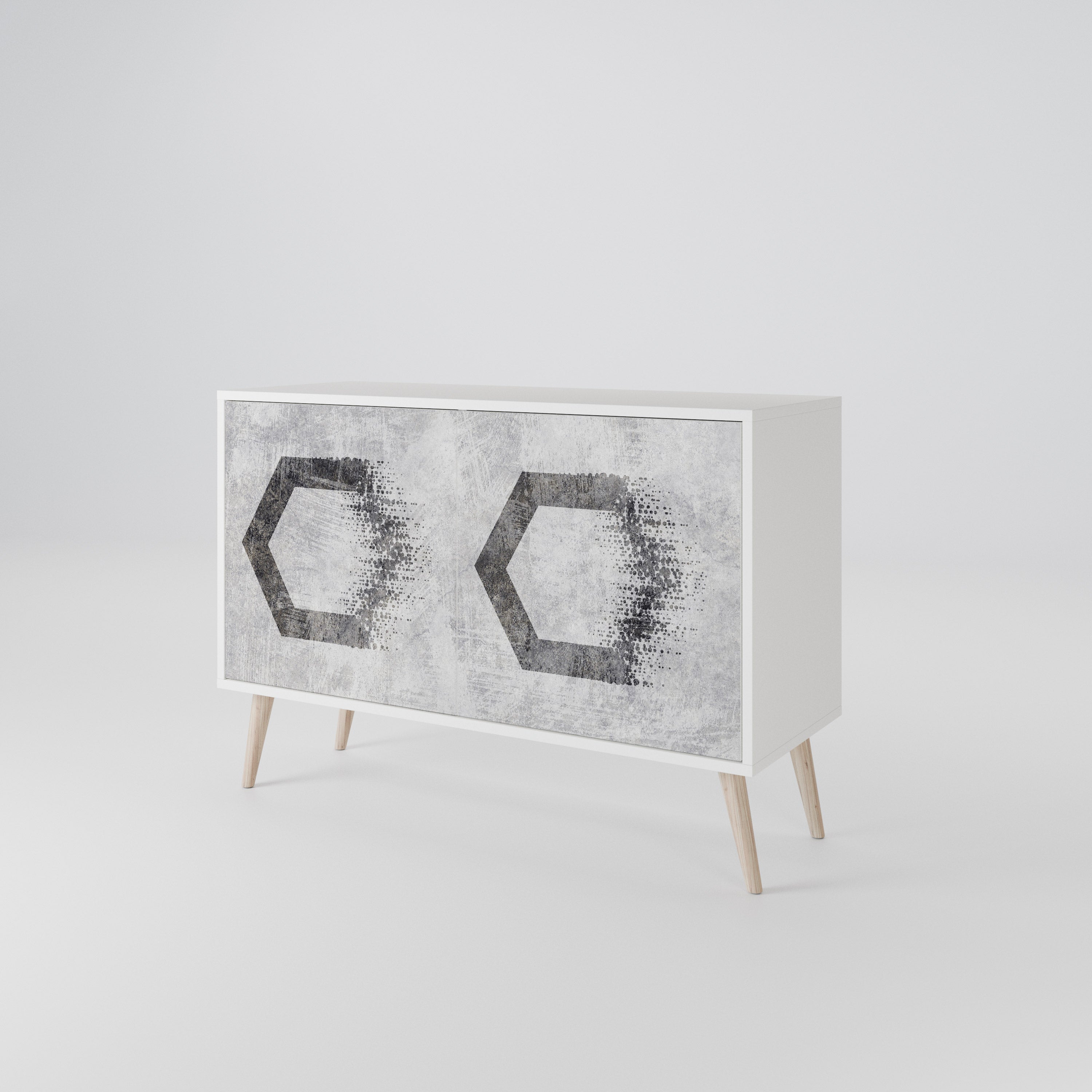 HEXAGONAL FIGURES Aparador de 2 Puertas
