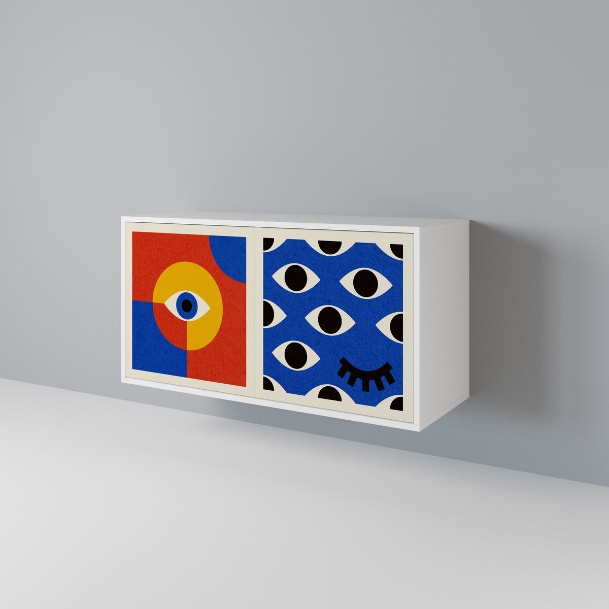 GEOMETRIC EYES Aparador de 2 Puertas