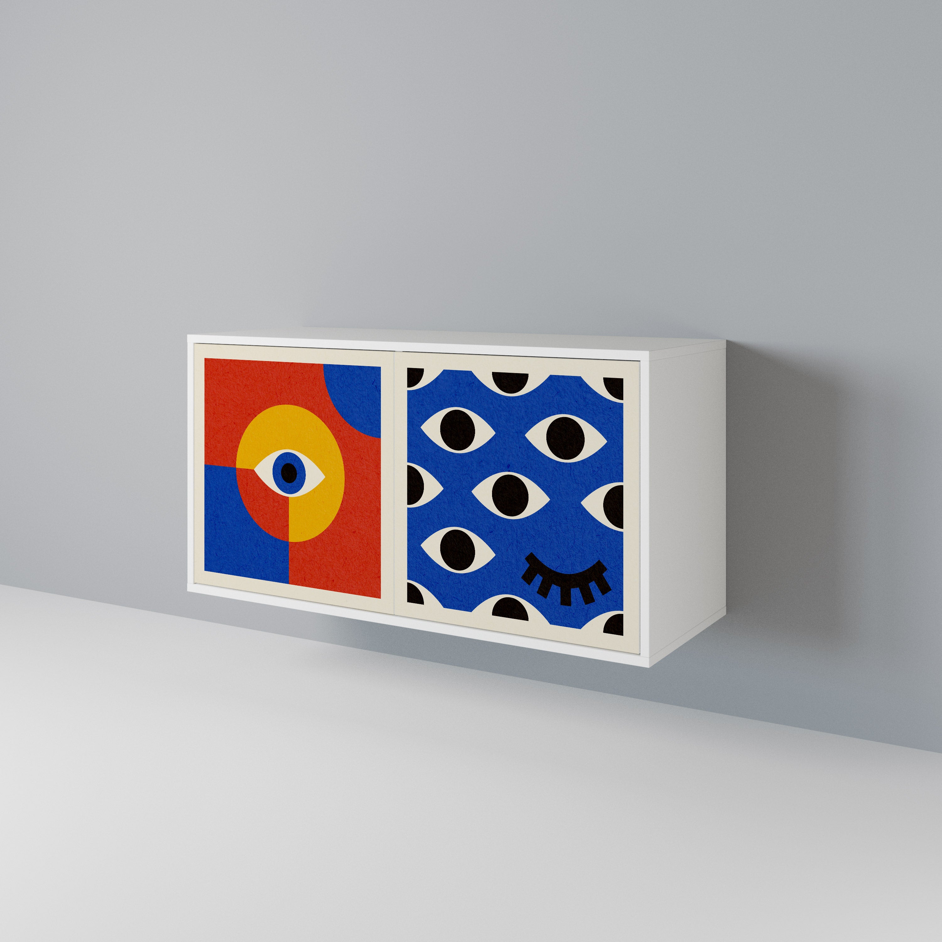 GEOMETRIC EYES Aparador de 2 Puertas