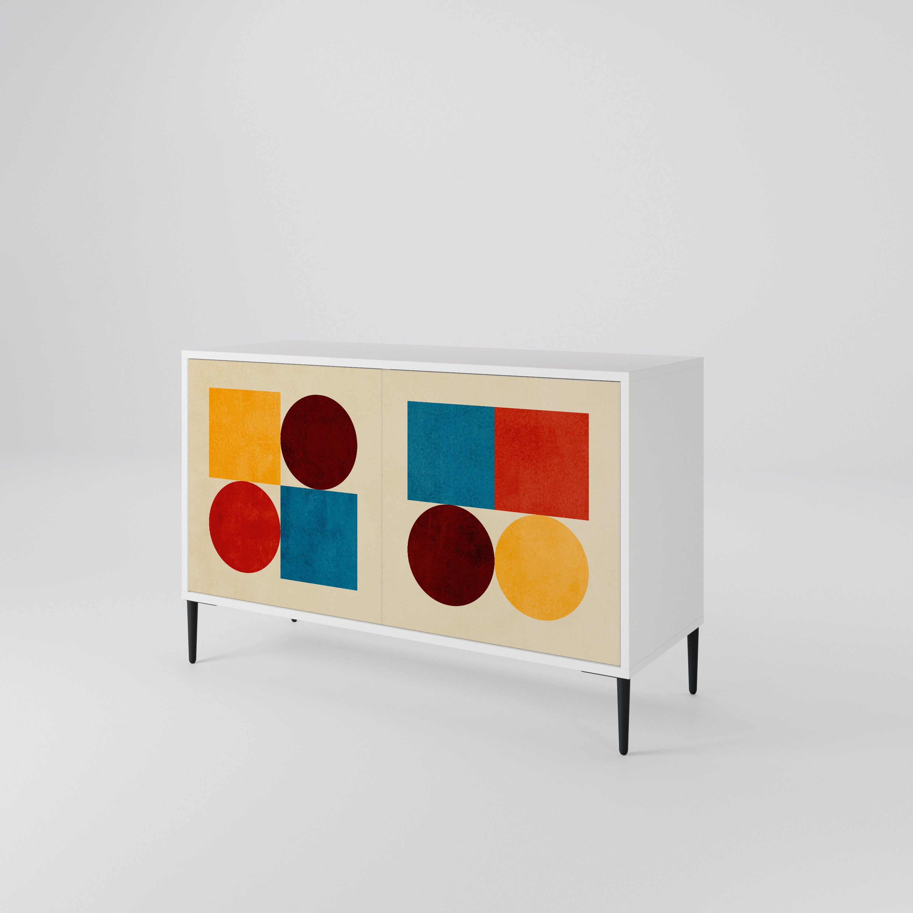 GEOMETRIC PUZZLE Aparador de 2 Puertas