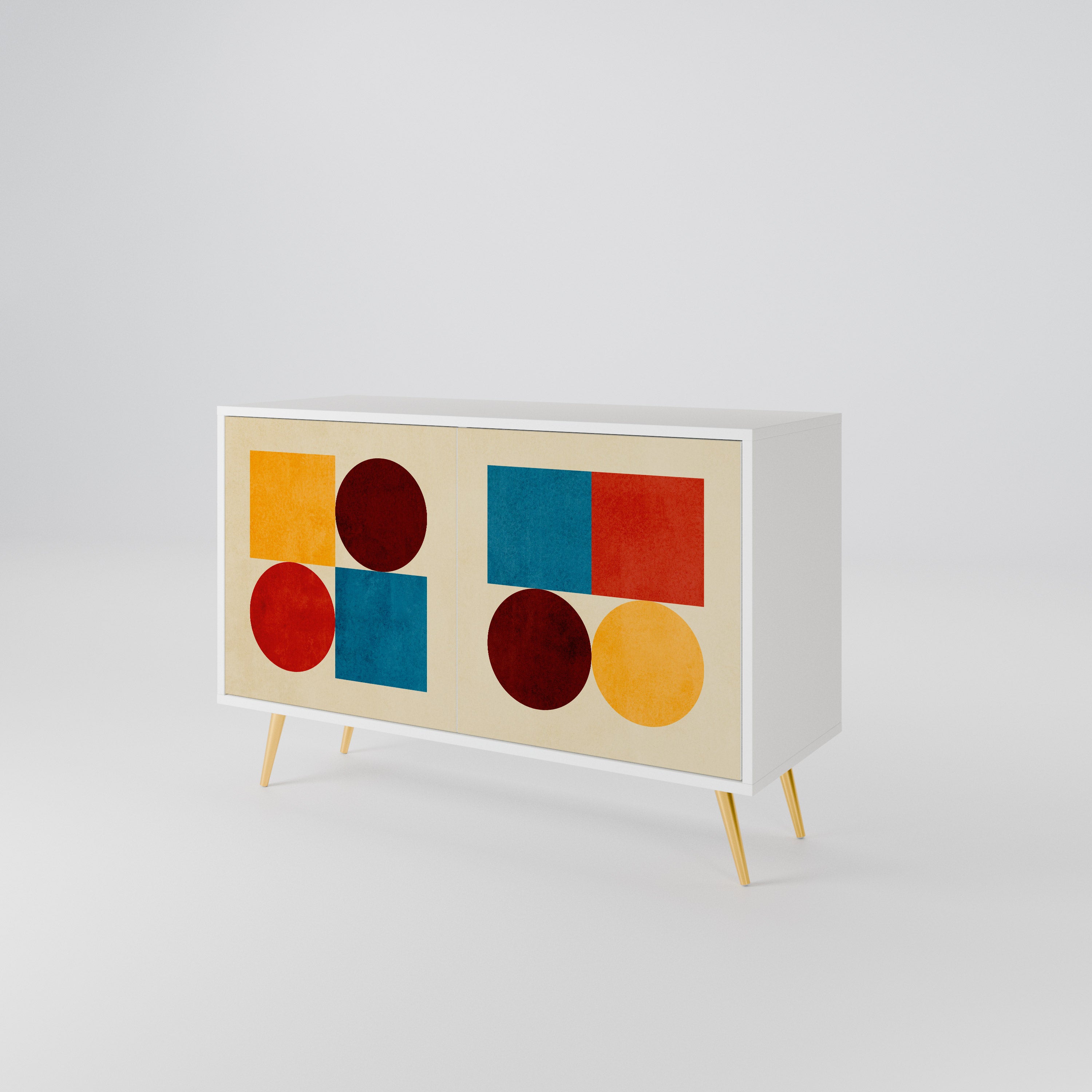 GEOMETRIC PUZZLE Aparador de 2 Puertas