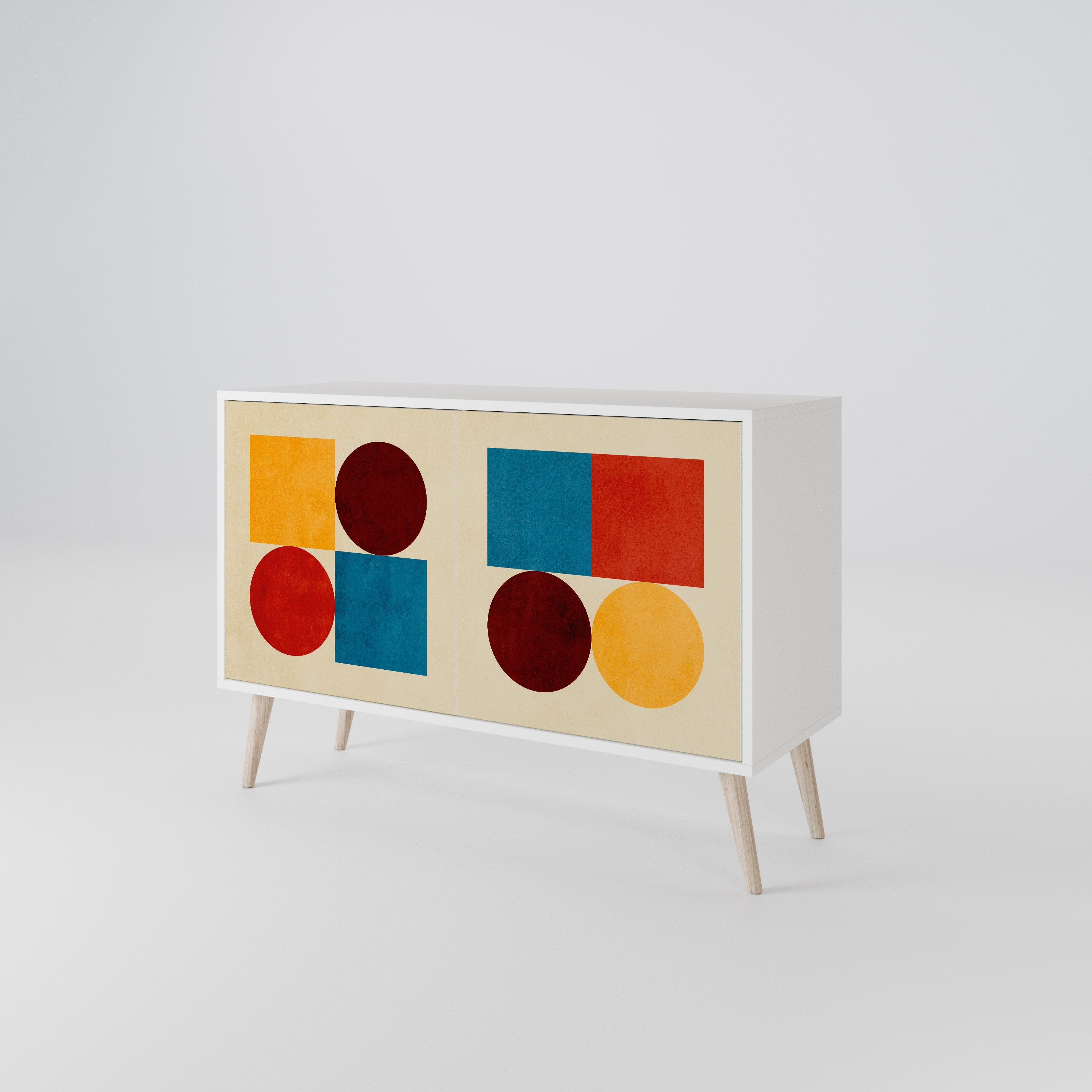 GEOMETRIC PUZZLE Aparador de 2 Puertas