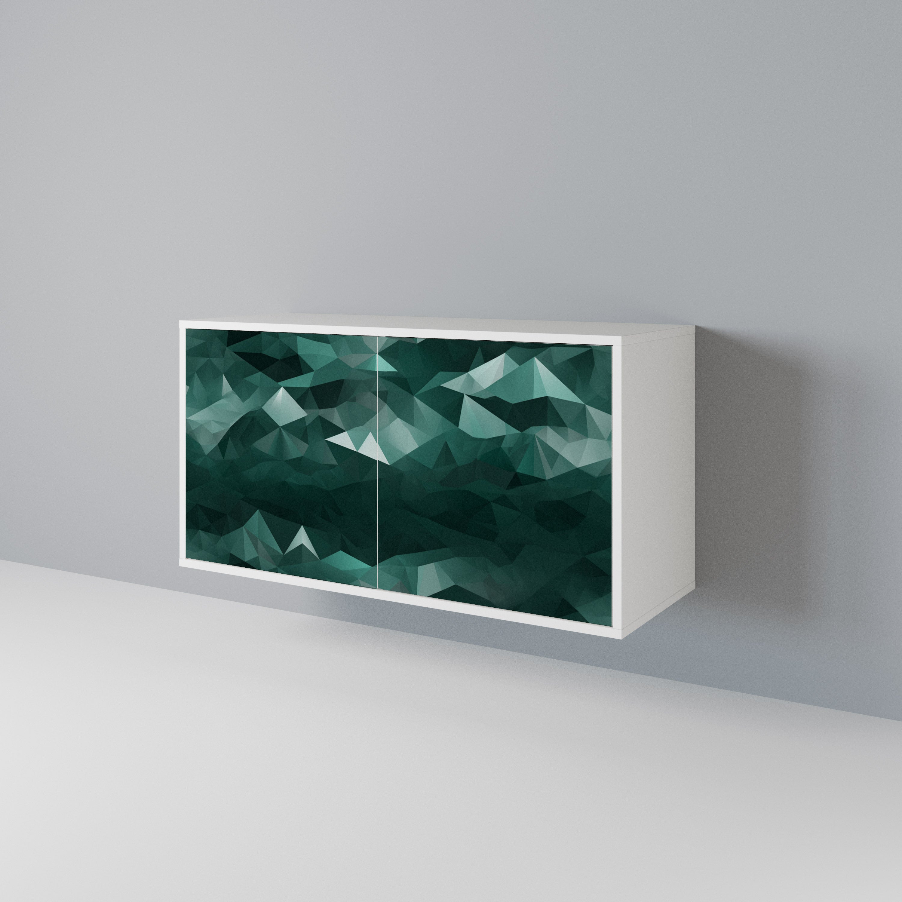 POLYGONAL FLOATING Aparador de 2 Puertas