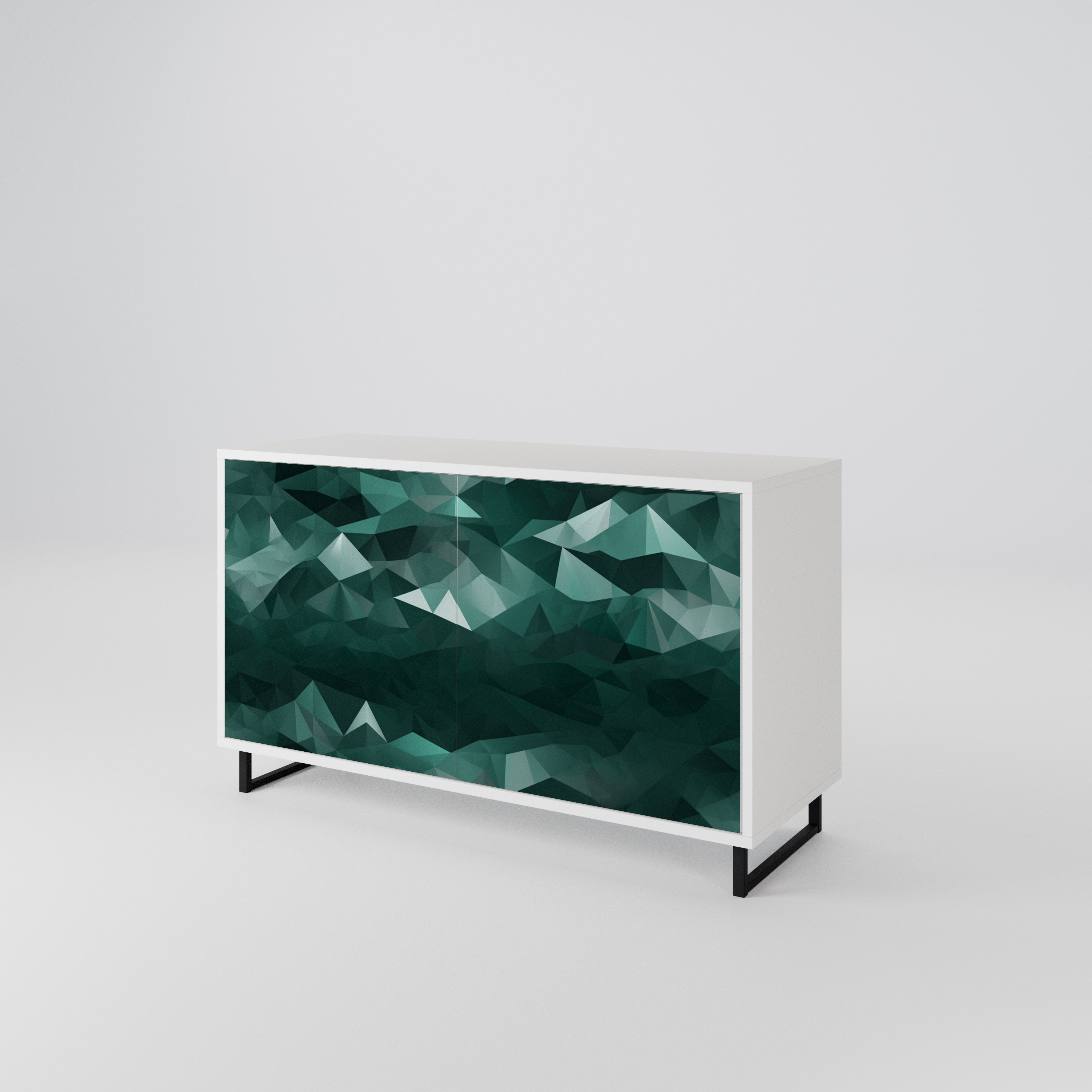 POLYGONAL FLOATING Aparador de 2 Puertas