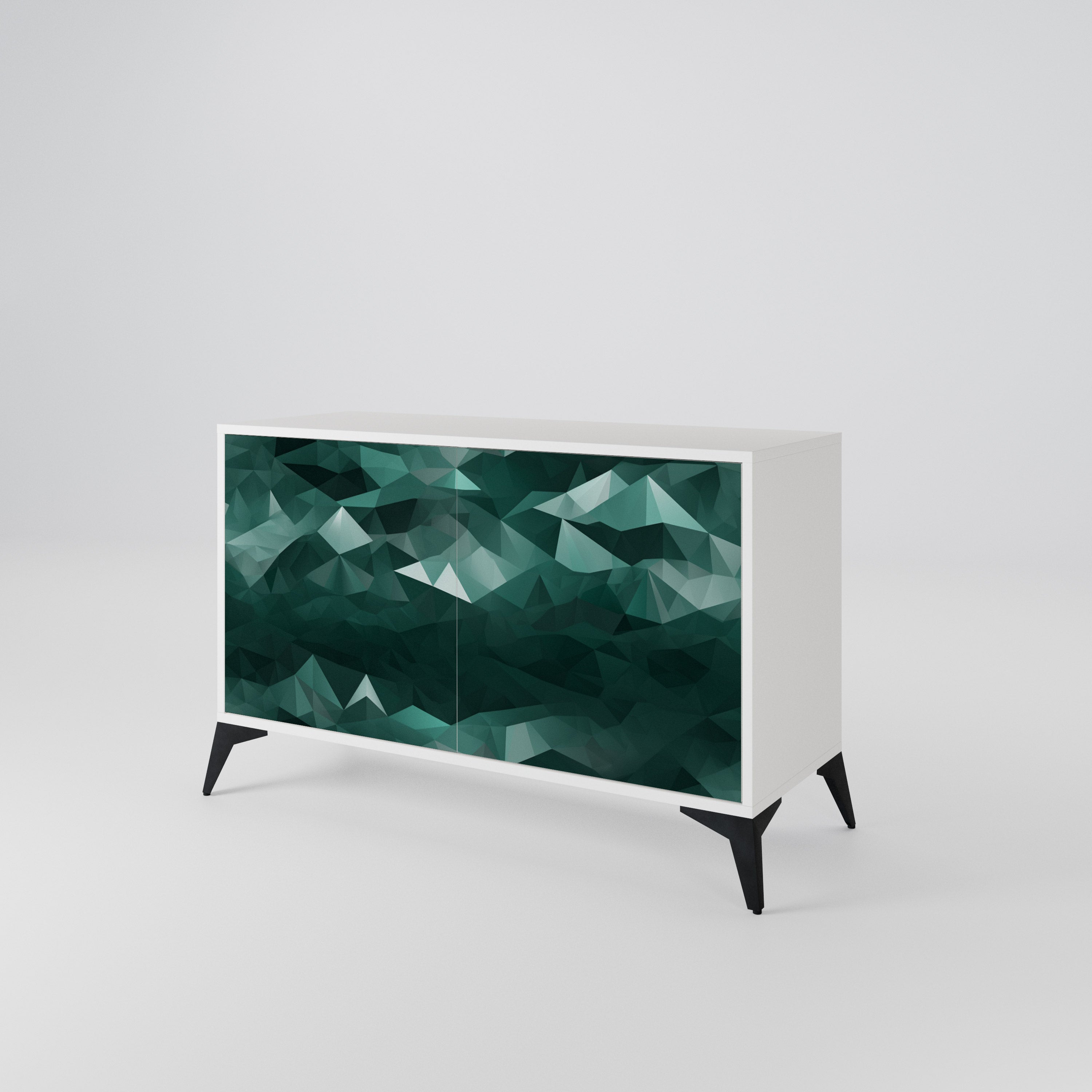 POLYGONAL FLOATING Aparador de 2 Puertas