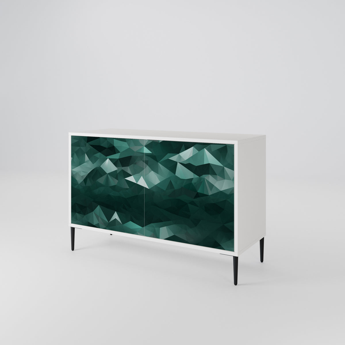 POLYGONAL FLOATING Aparador de 2 Puertas