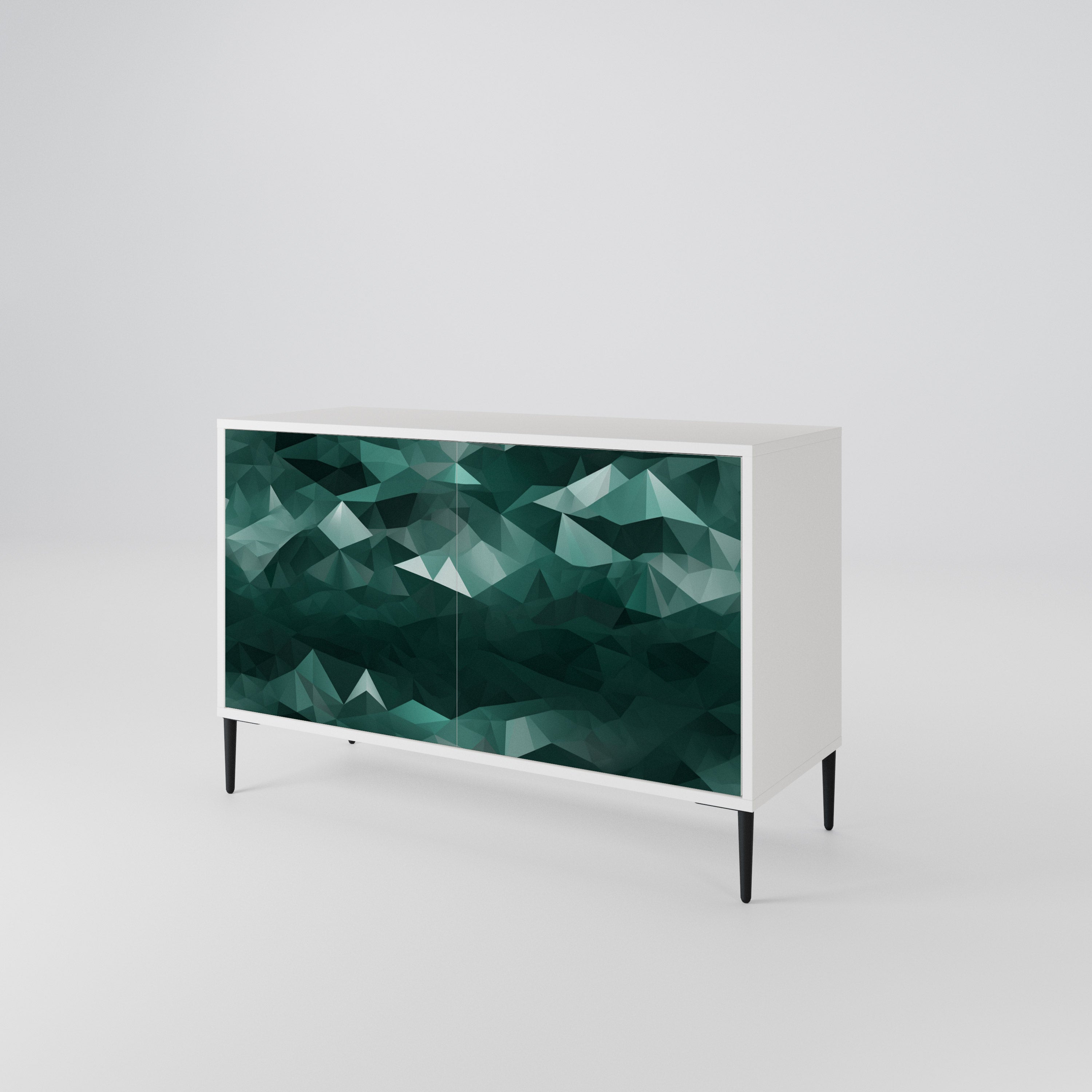 POLYGONAL FLOATING Aparador de 2 Puertas