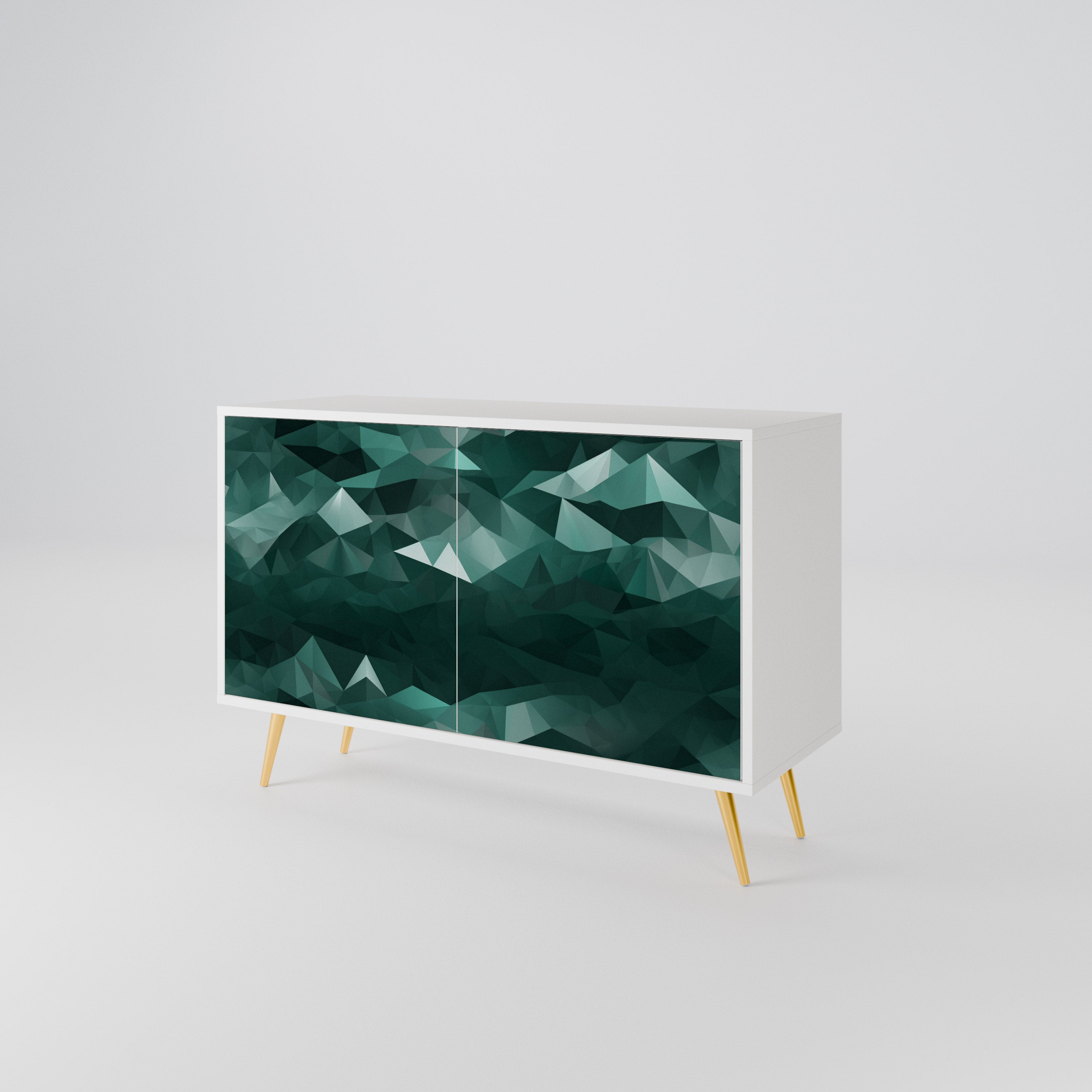 POLYGONAL FLOATING Aparador de 2 Puertas