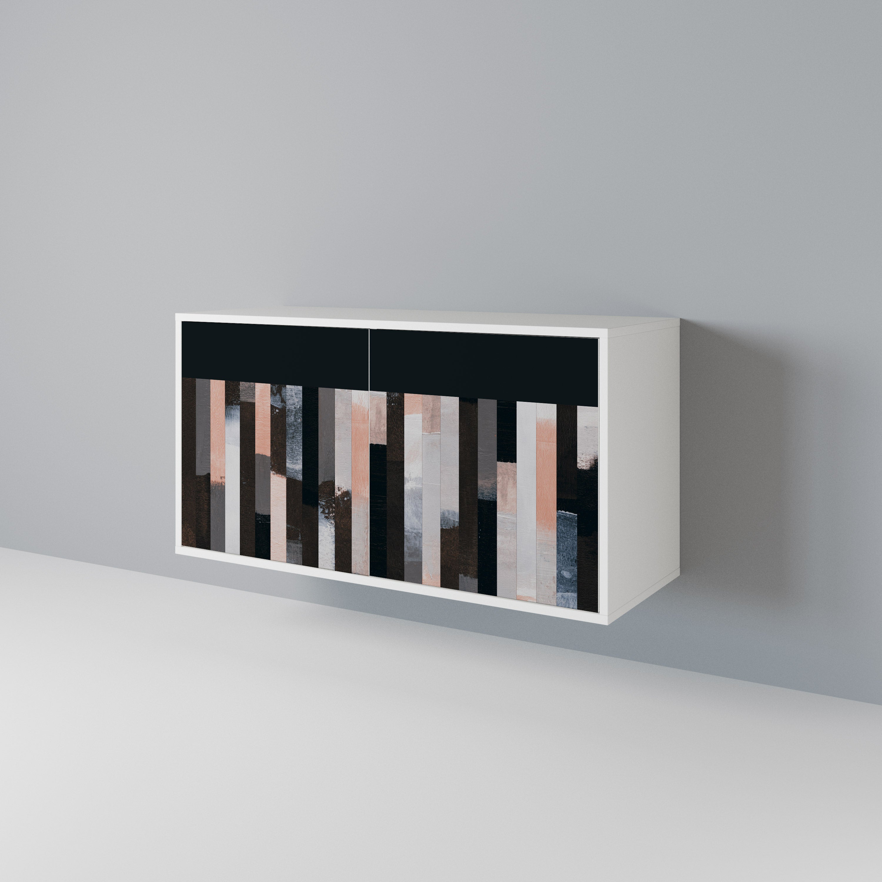 COLLAGE OF RECTANGLES Aparador de 2 Puertas