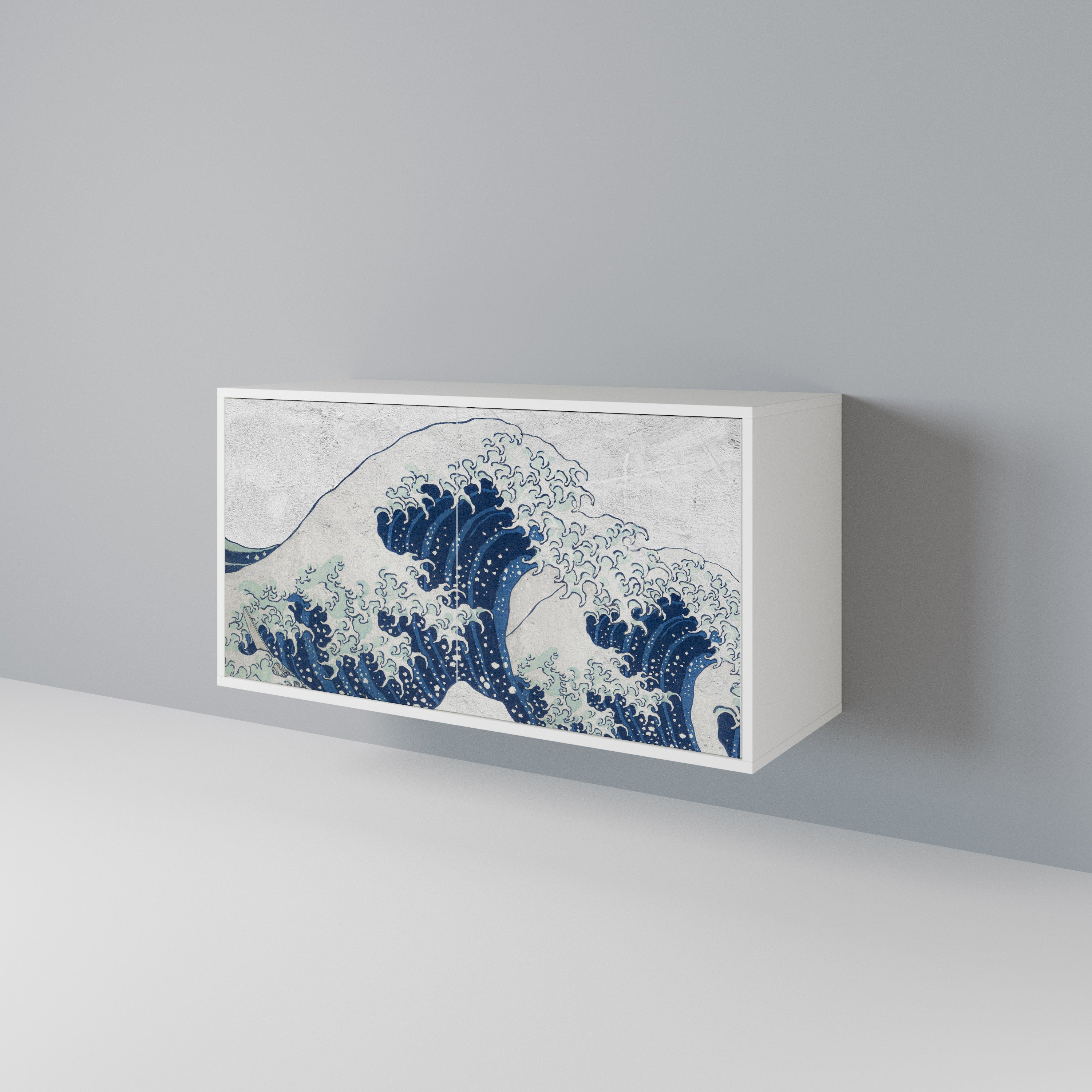 THE GREAT WAVE AT KANAGAWA Aparador de 2 Puertas