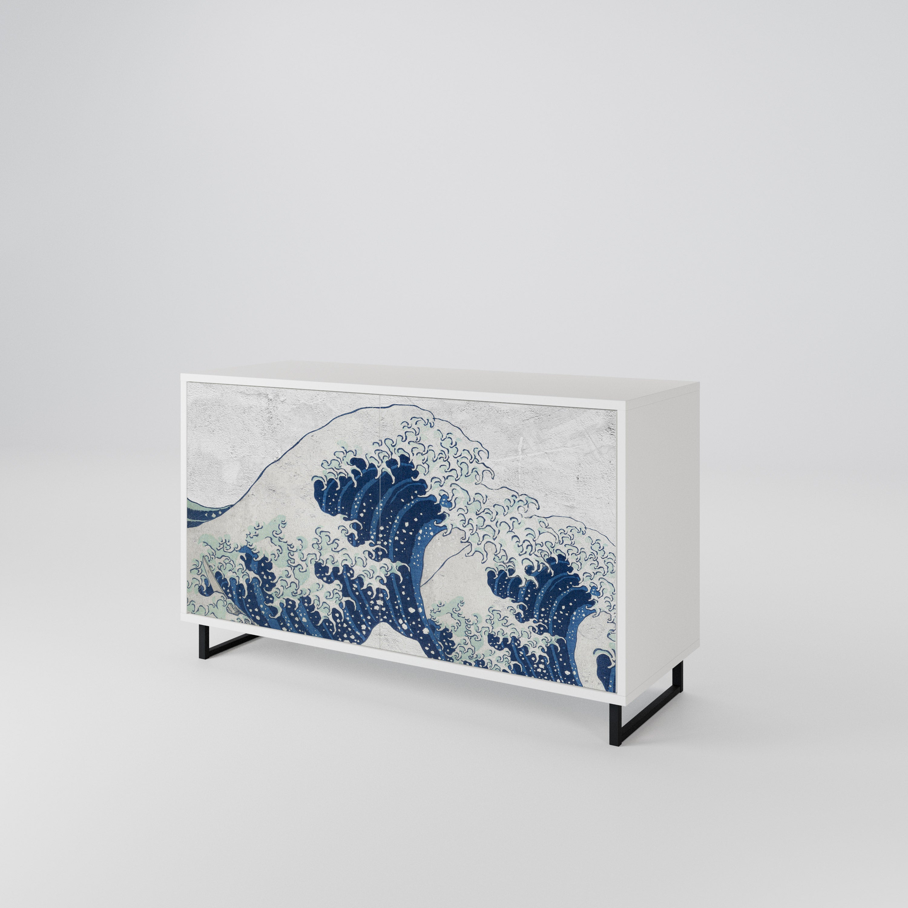 THE GREAT WAVE AT KANAGAWA Aparador de 2 Puertas