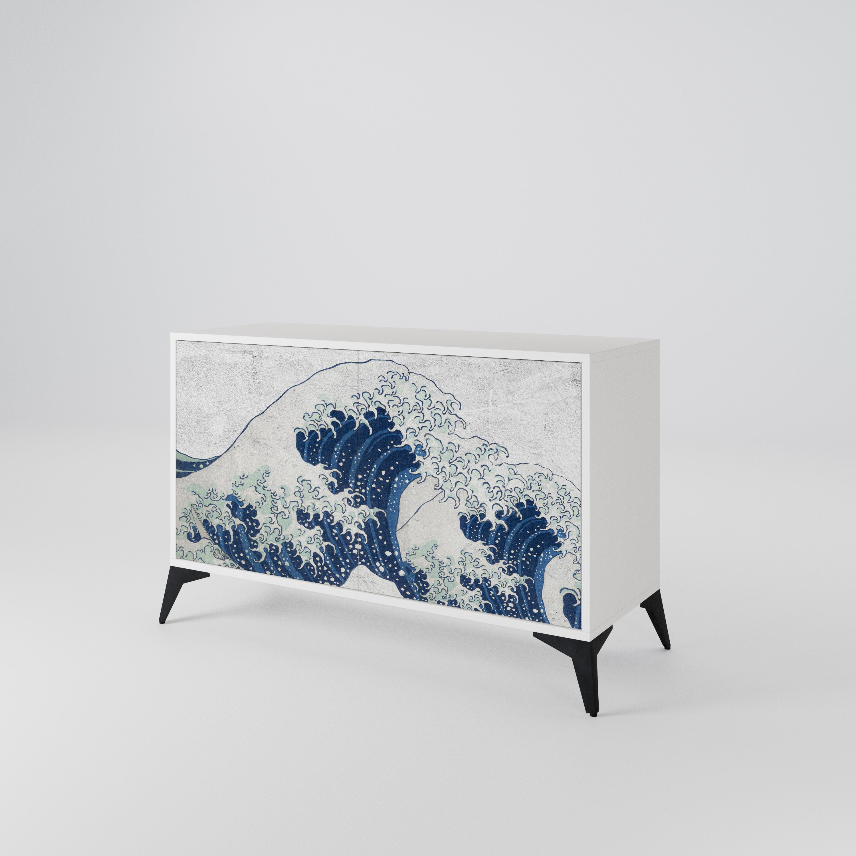 THE GREAT WAVE AT KANAGAWA Aparador de 2 Puertas